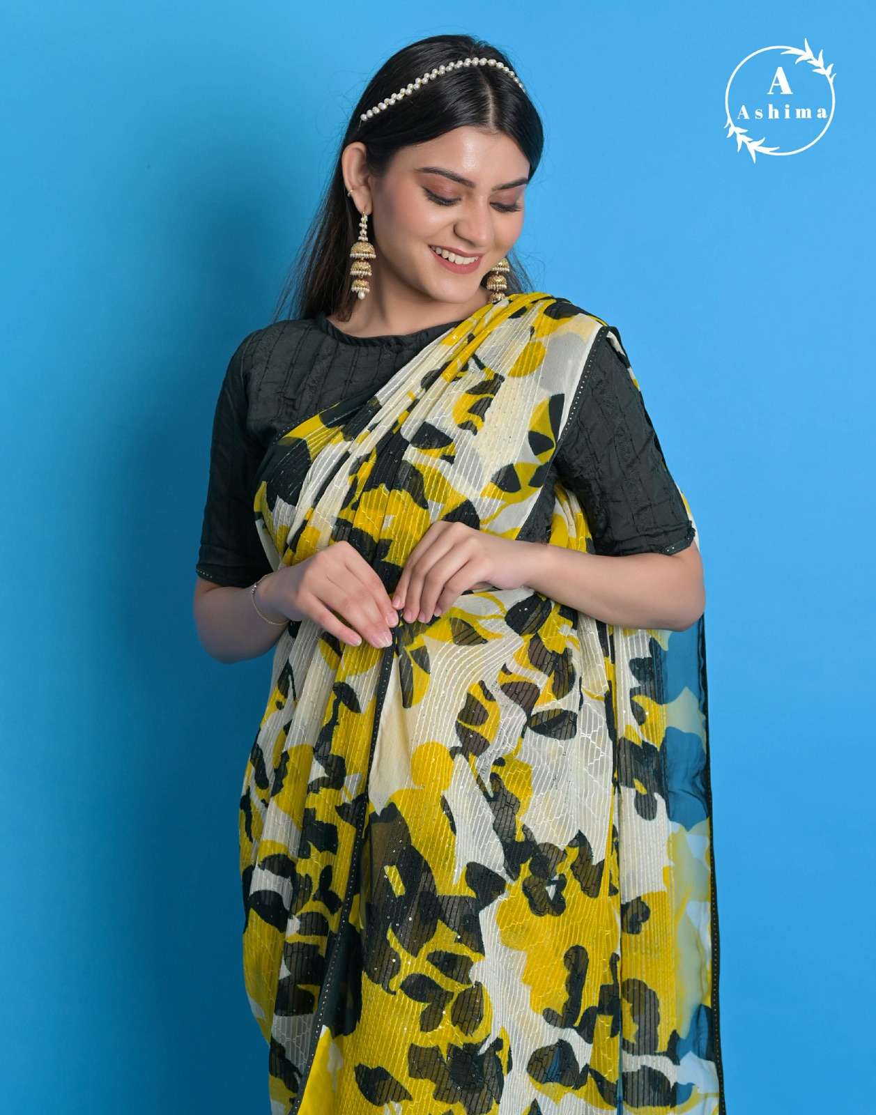 rihanaaaa coloured by ashima color print amazing sarees collection  