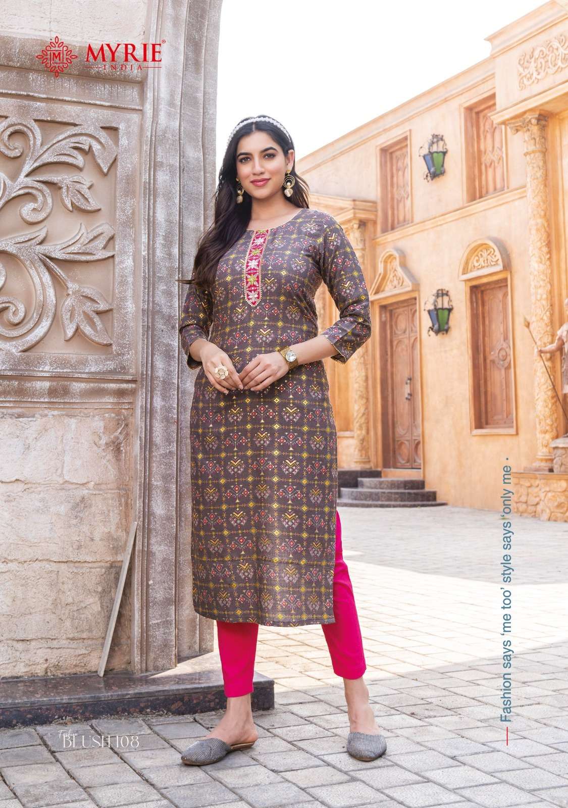 mayree india present fashion blush afforable range adorable printed kurtis catalog