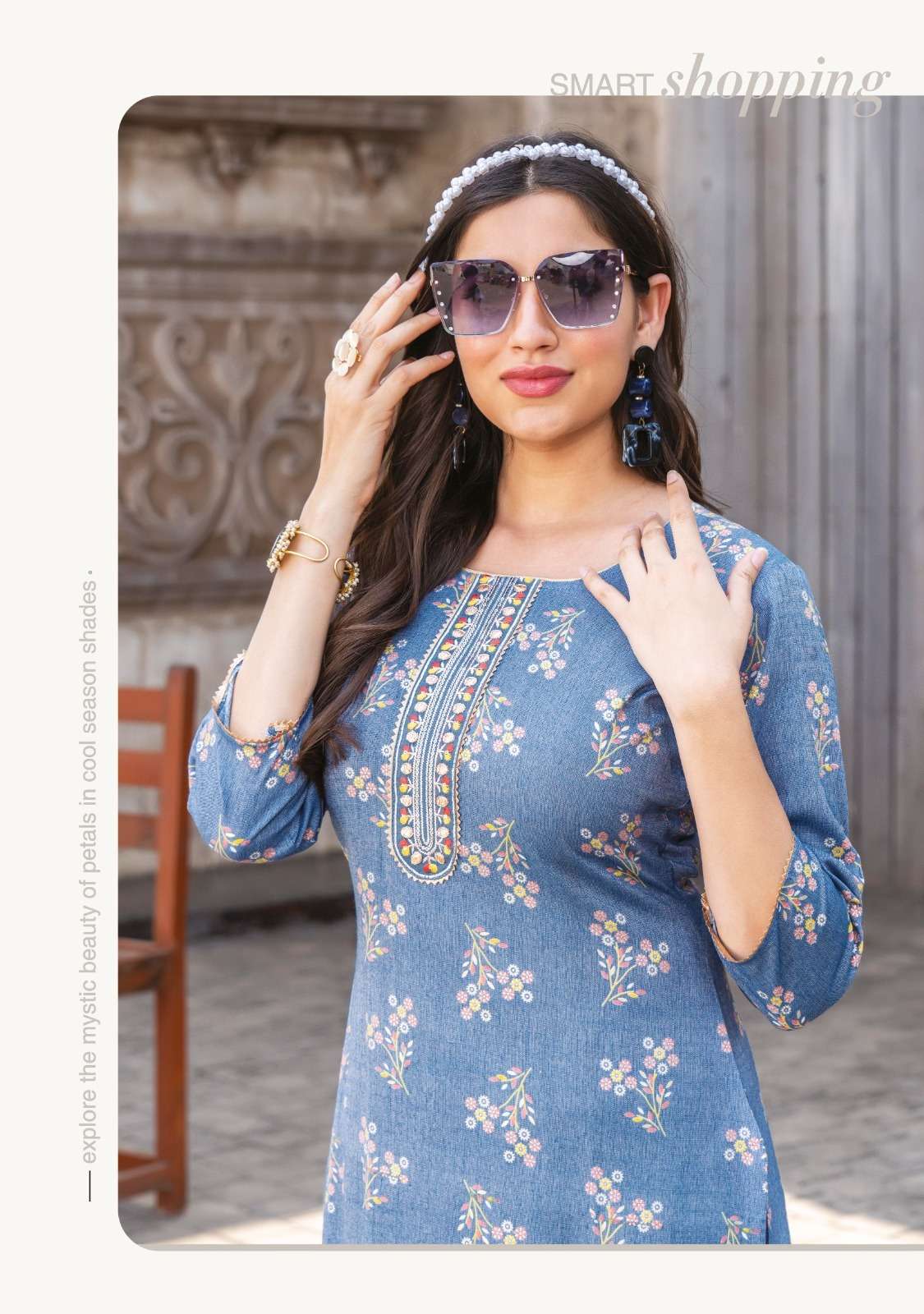 mayree india present fashion blush afforable range adorable printed kurtis catalog