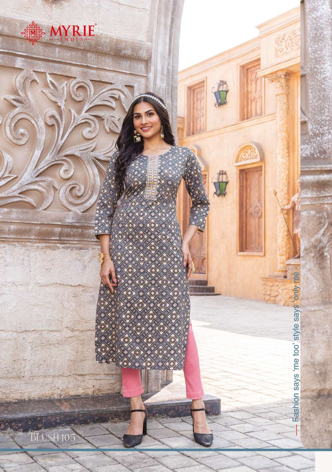 mayree india present fashion blush afforable range adorable printed kurtis catalog