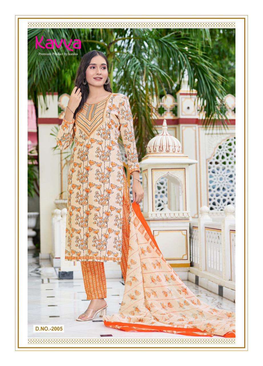 pashmina vol 2 by kavya kanika unique designs neck work kurti with pant and dupatta premium quality catalog 
