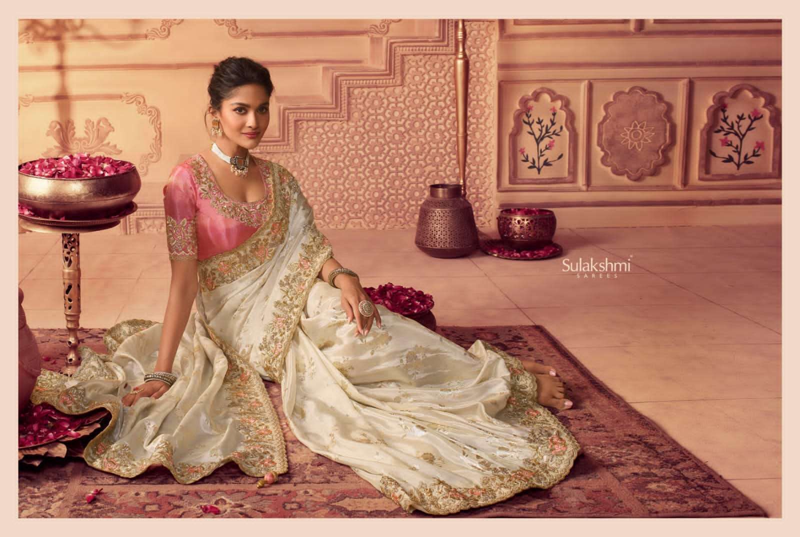 sulakshmi suvarna hit list designer work weadding wear sarees collection 