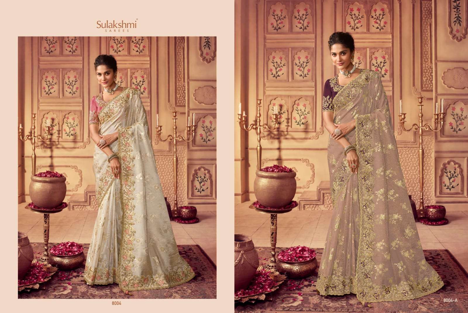 sulakshmi suvarna hit list designer work weadding wear sarees collection 