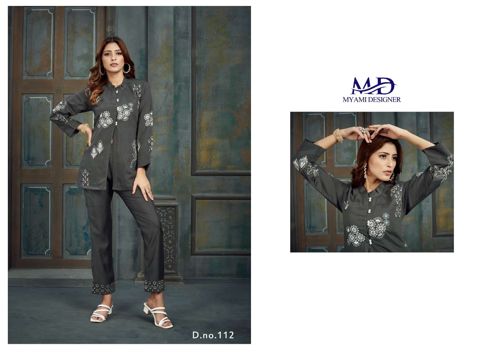cord sets vol 2 by myami designer beautiful viscose tunic with pant fancy cord set online supplier