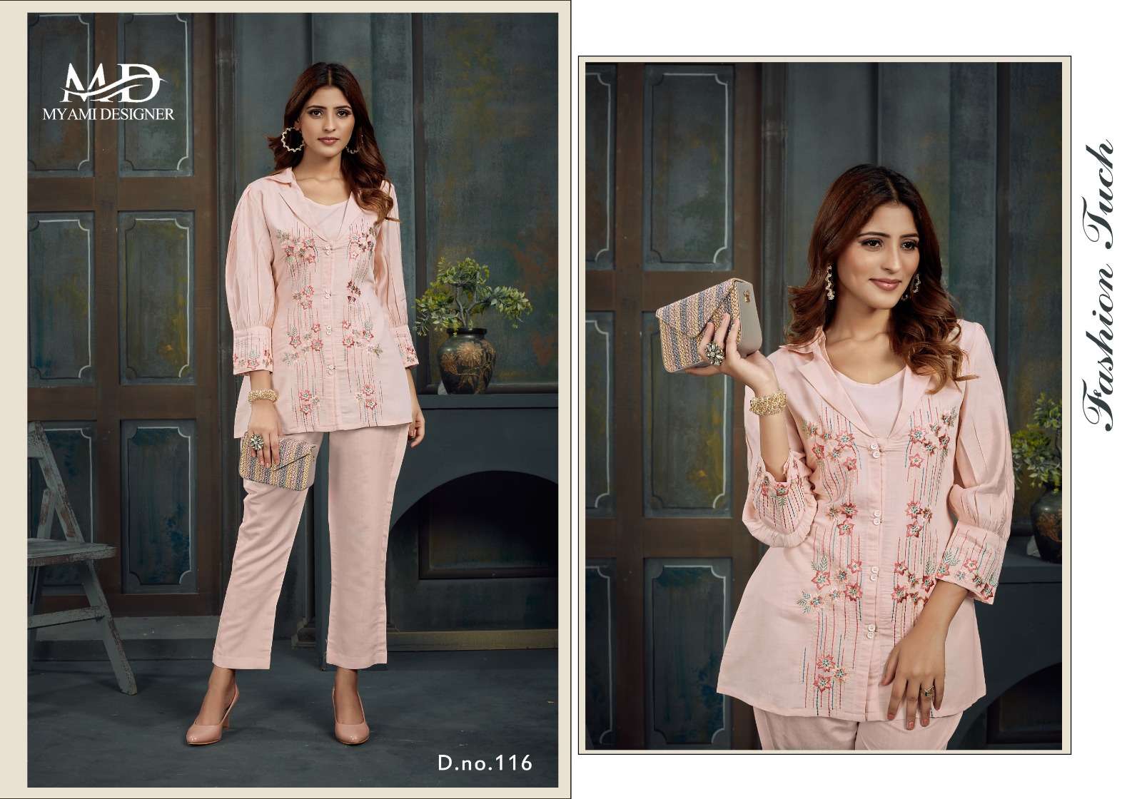 cord sets vol 2 by myami designer beautiful viscose tunic with pant fancy cord set online supplier