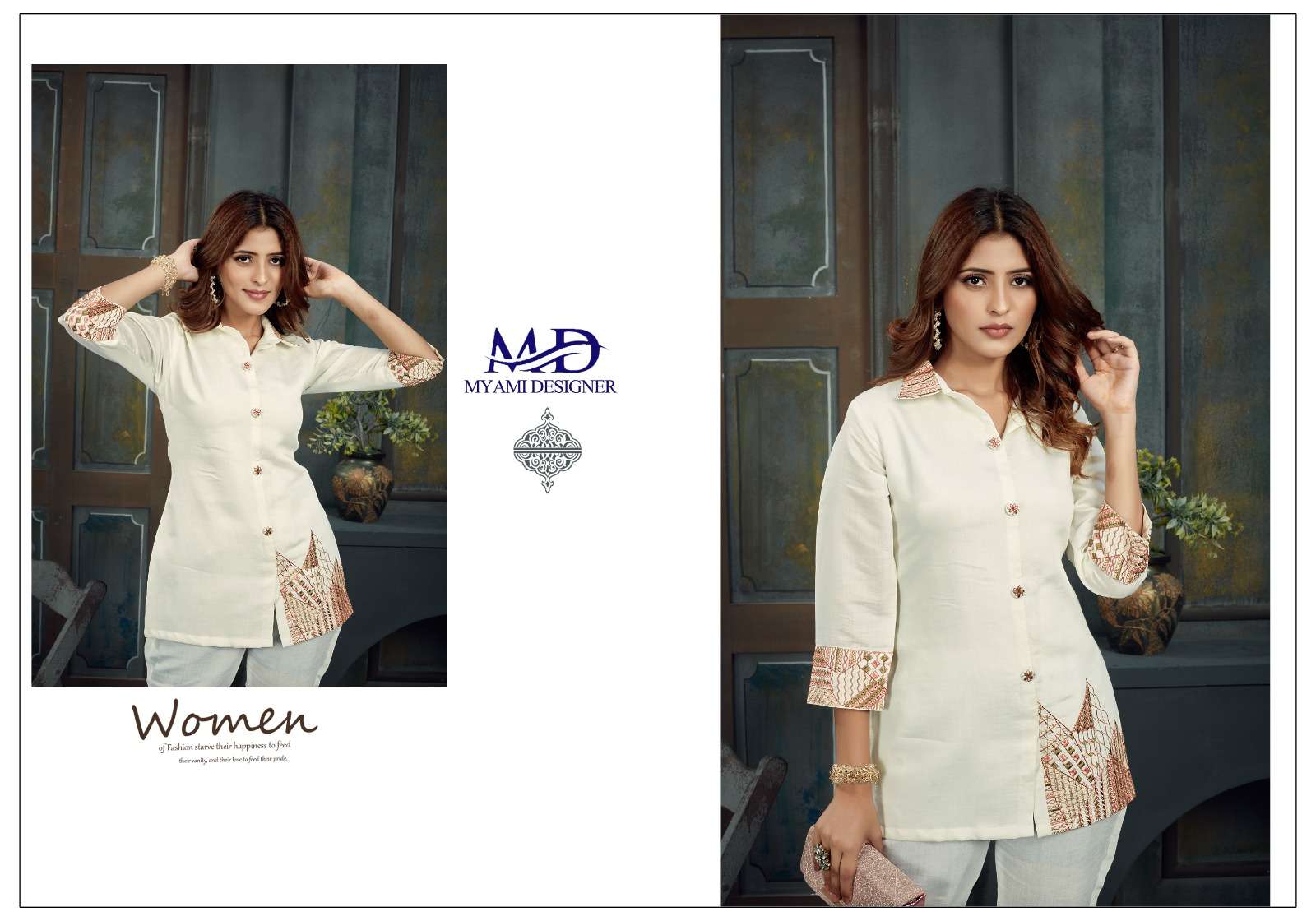 cord sets vol 2 by myami designer beautiful viscose tunic with pant fancy cord set online supplier