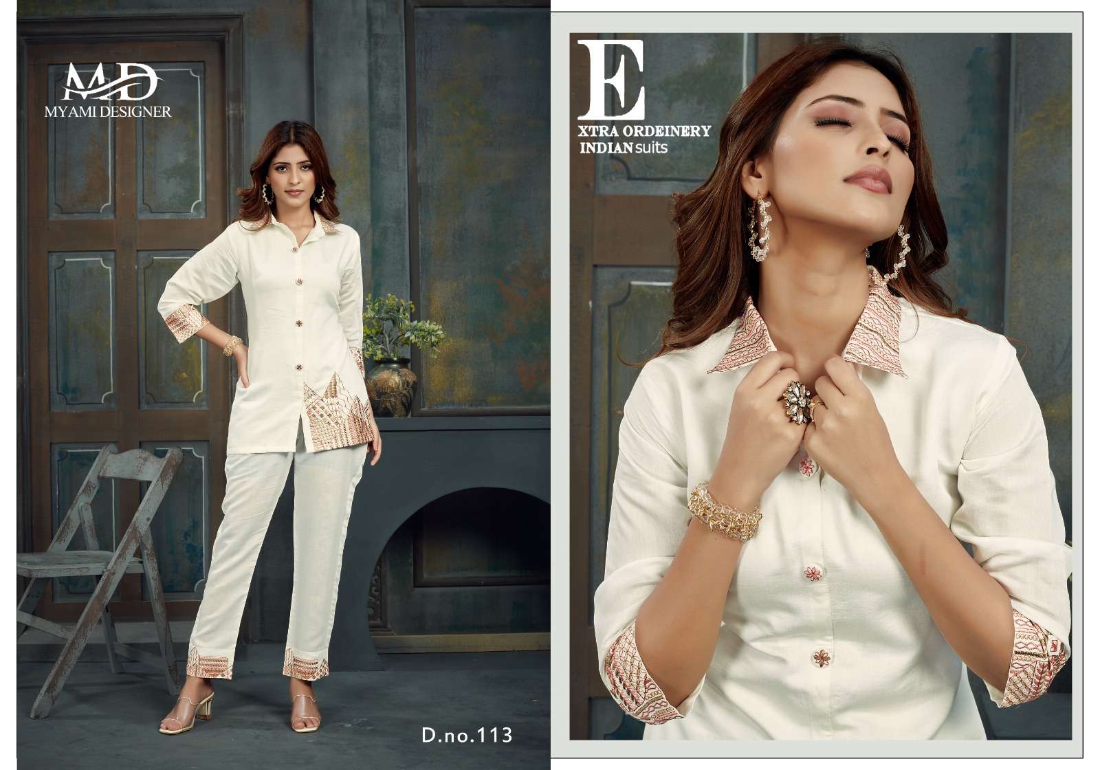 cord sets vol 2 by myami designer beautiful viscose tunic with pant fancy cord set online supplier