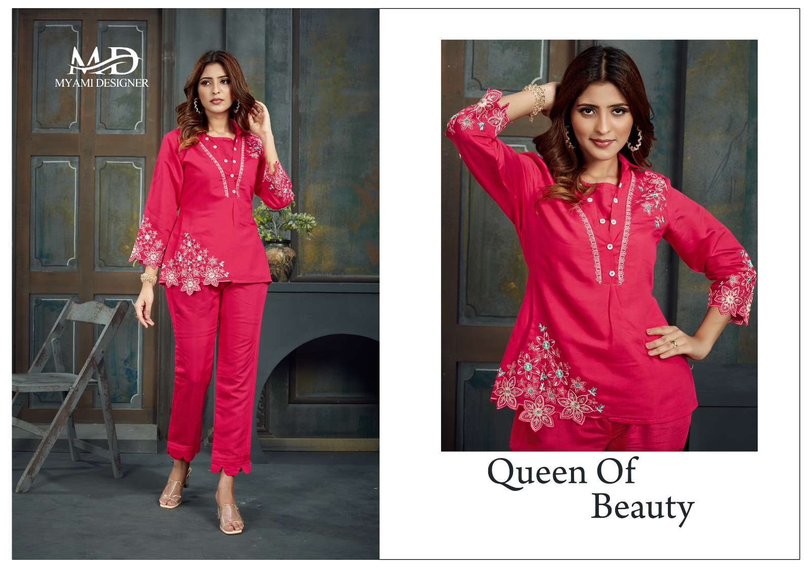 cord sets vol 2 by myami designer beautiful viscose tunic with pant fancy cord set online supplier
