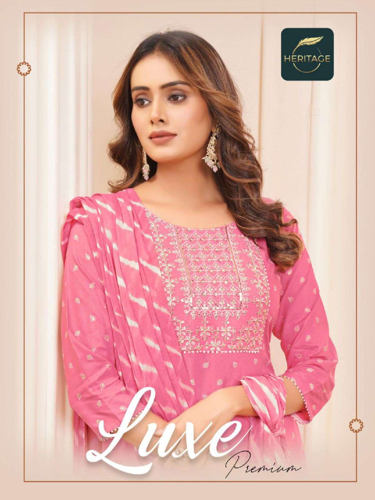 HERITAGE LUXE PREMIUM RAYON & RAYON SLUB READYMADE SUIT CATALOG WHOLESALER BEST RATE