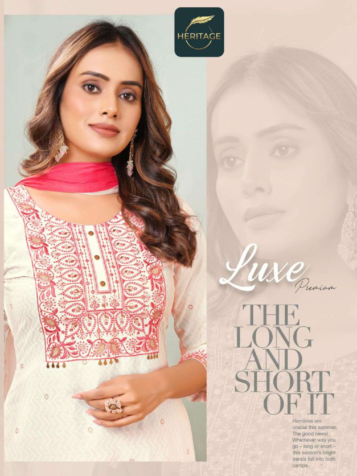 HERITAGE LUXE PREMIUM RAYON & RAYON SLUB READYMADE SUIT CATALOG WHOLESALER BEST RATE