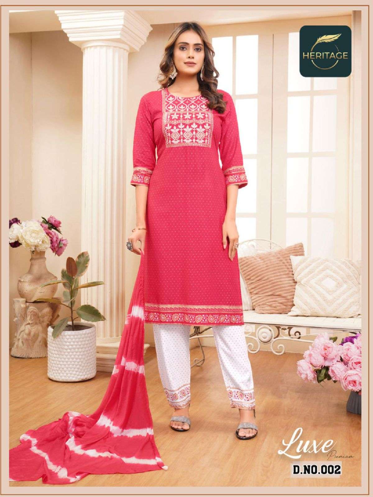 HERITAGE LUXE PREMIUM RAYON & RAYON SLUB READYMADE SUIT CATALOG WHOLESALER BEST RATE
