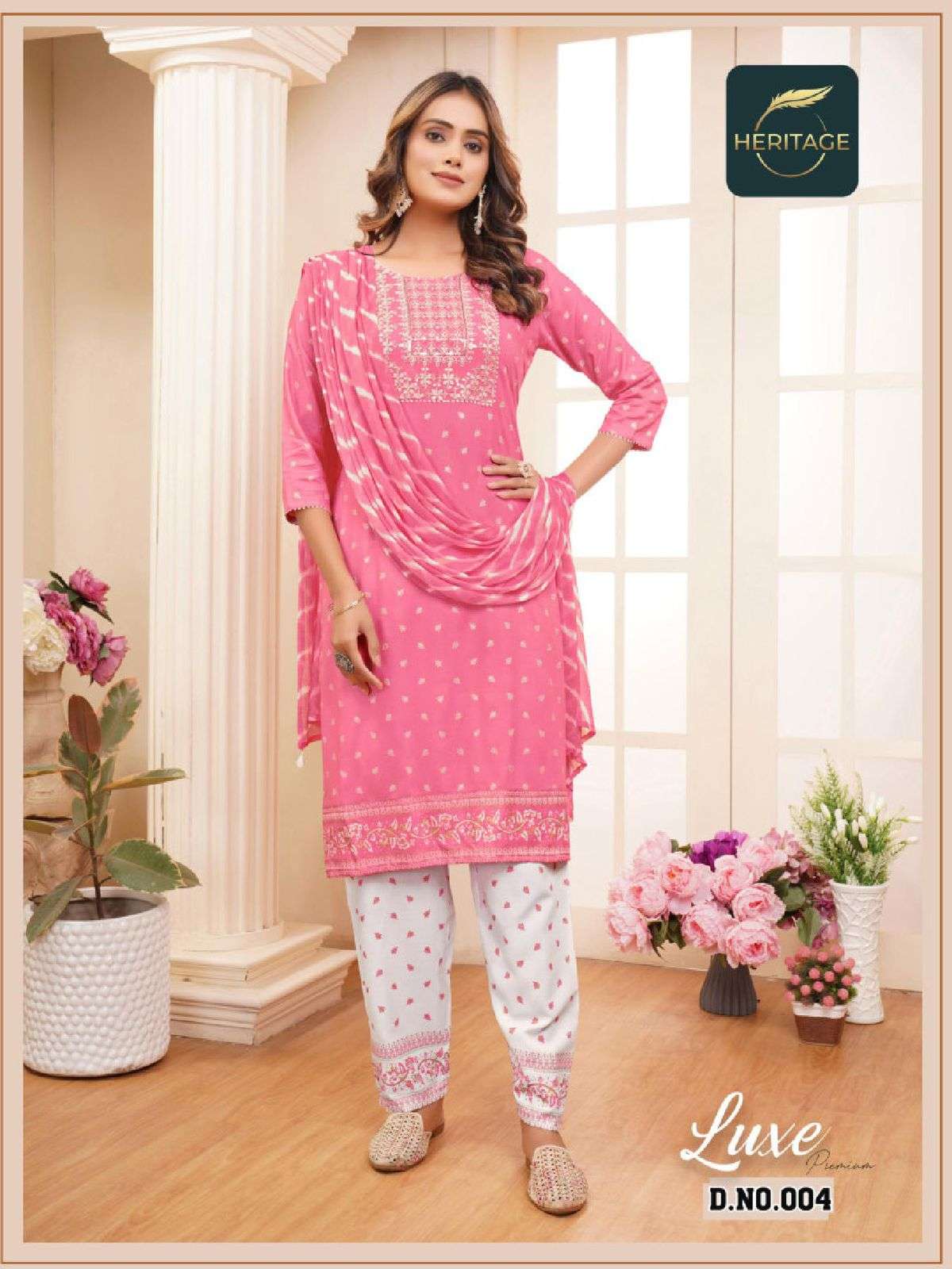 HERITAGE LUXE PREMIUM RAYON & RAYON SLUB READYMADE SUIT CATALOG WHOLESALER BEST RATE
