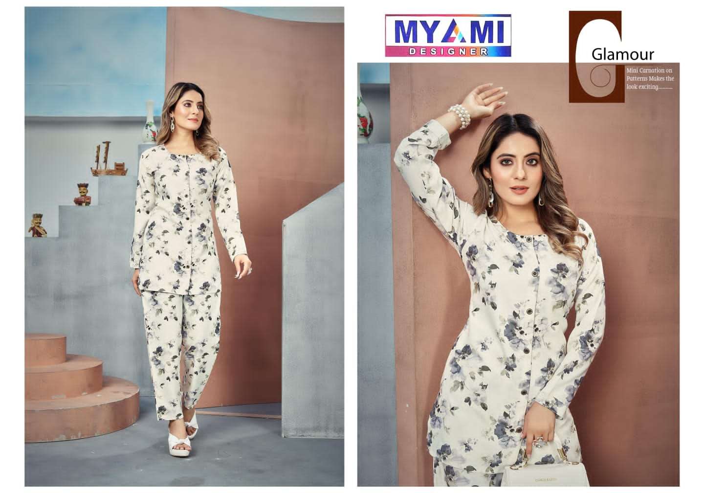 myami designer cord sets vol 1 amazing designs tunics with pant fancy cord set catalog