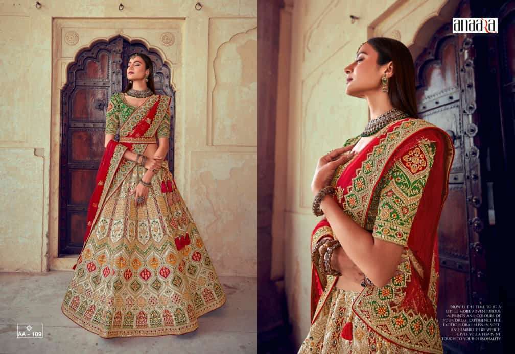 tathastu anaara vol 2 110 serise new colors designer bridal wear lehenga choli collection