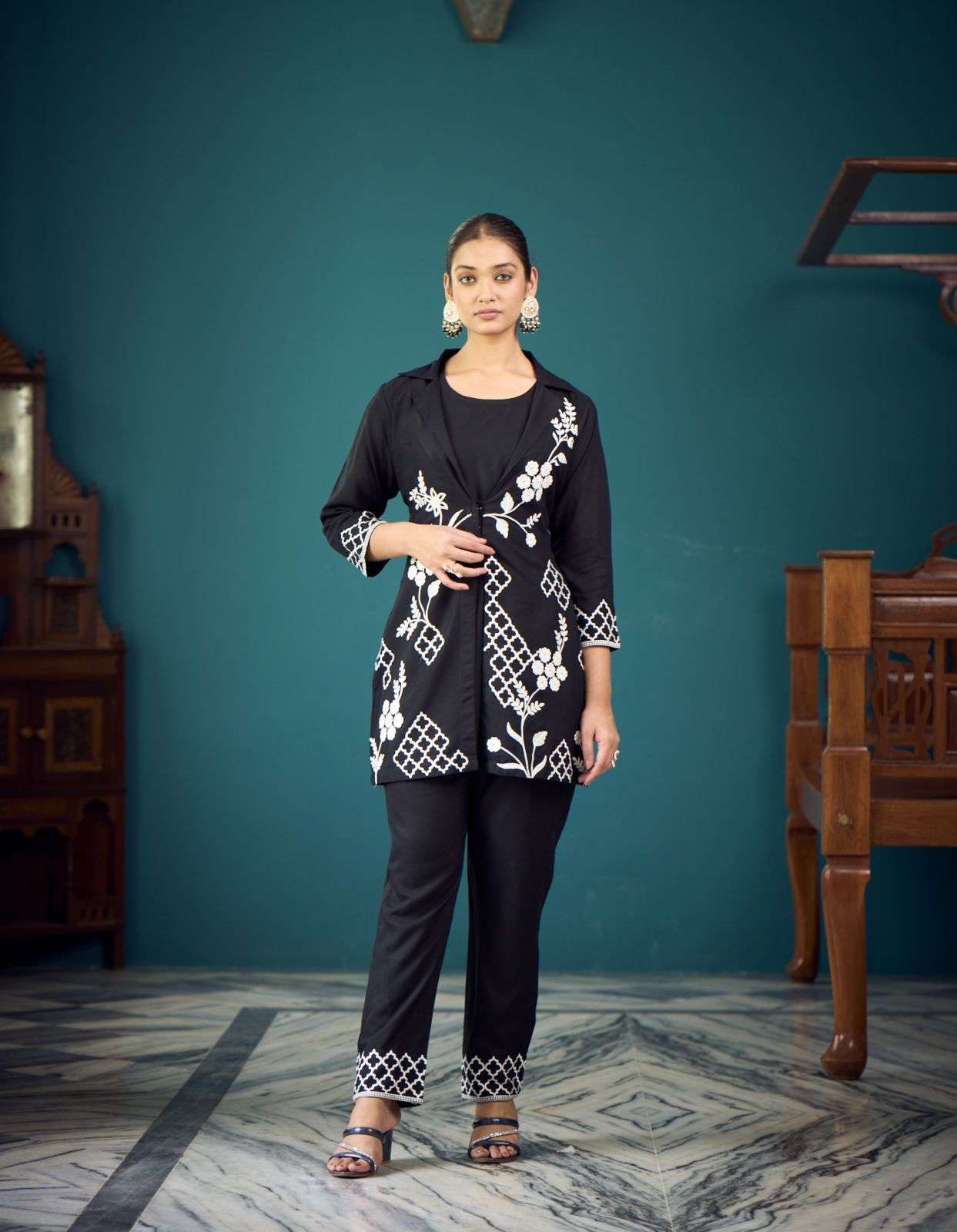 myami designer present sara fancy cord set designer tunic with pant catalog