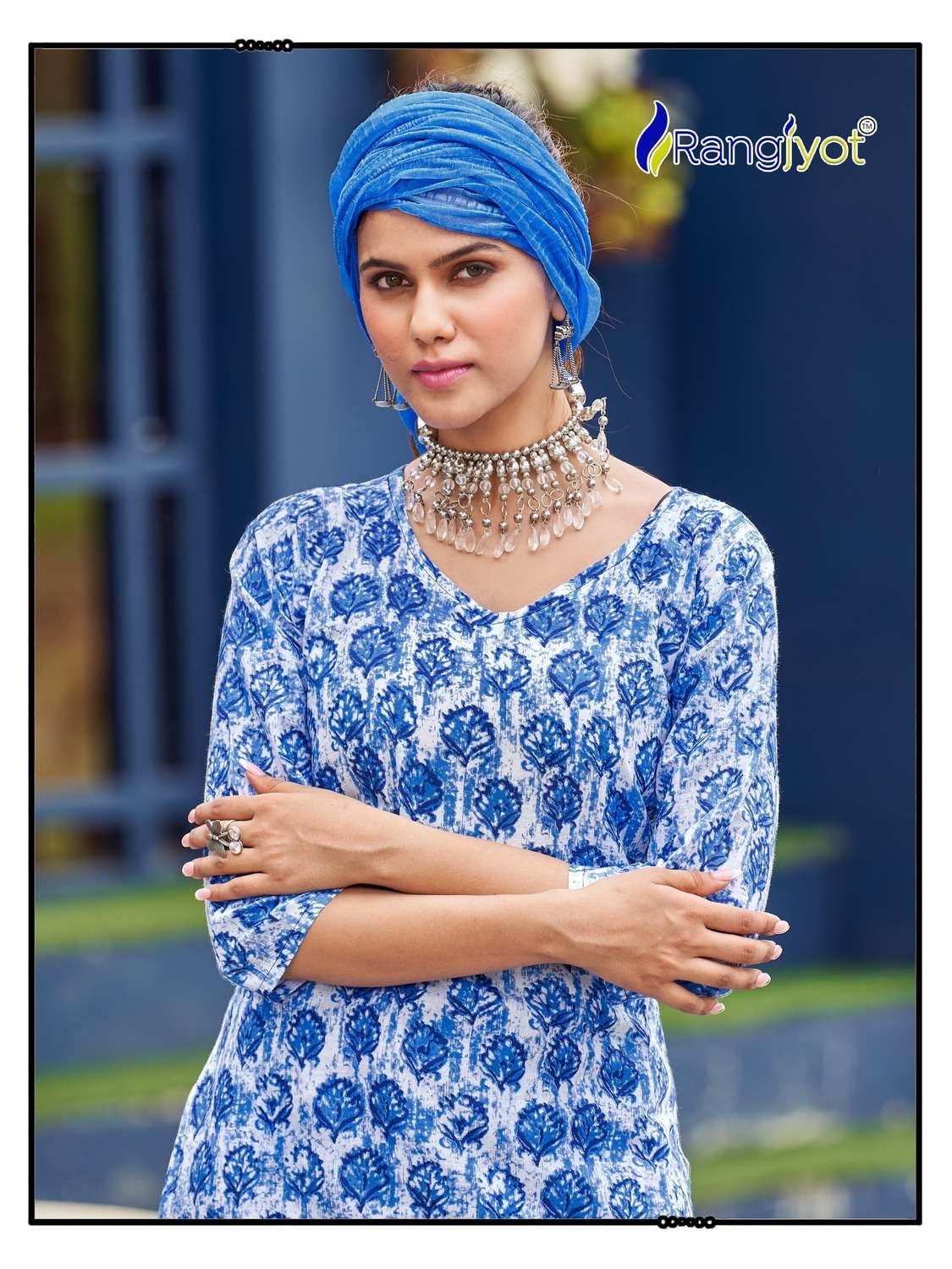 rangjyot present cotton naya fancy cord set adorable short top with pant
