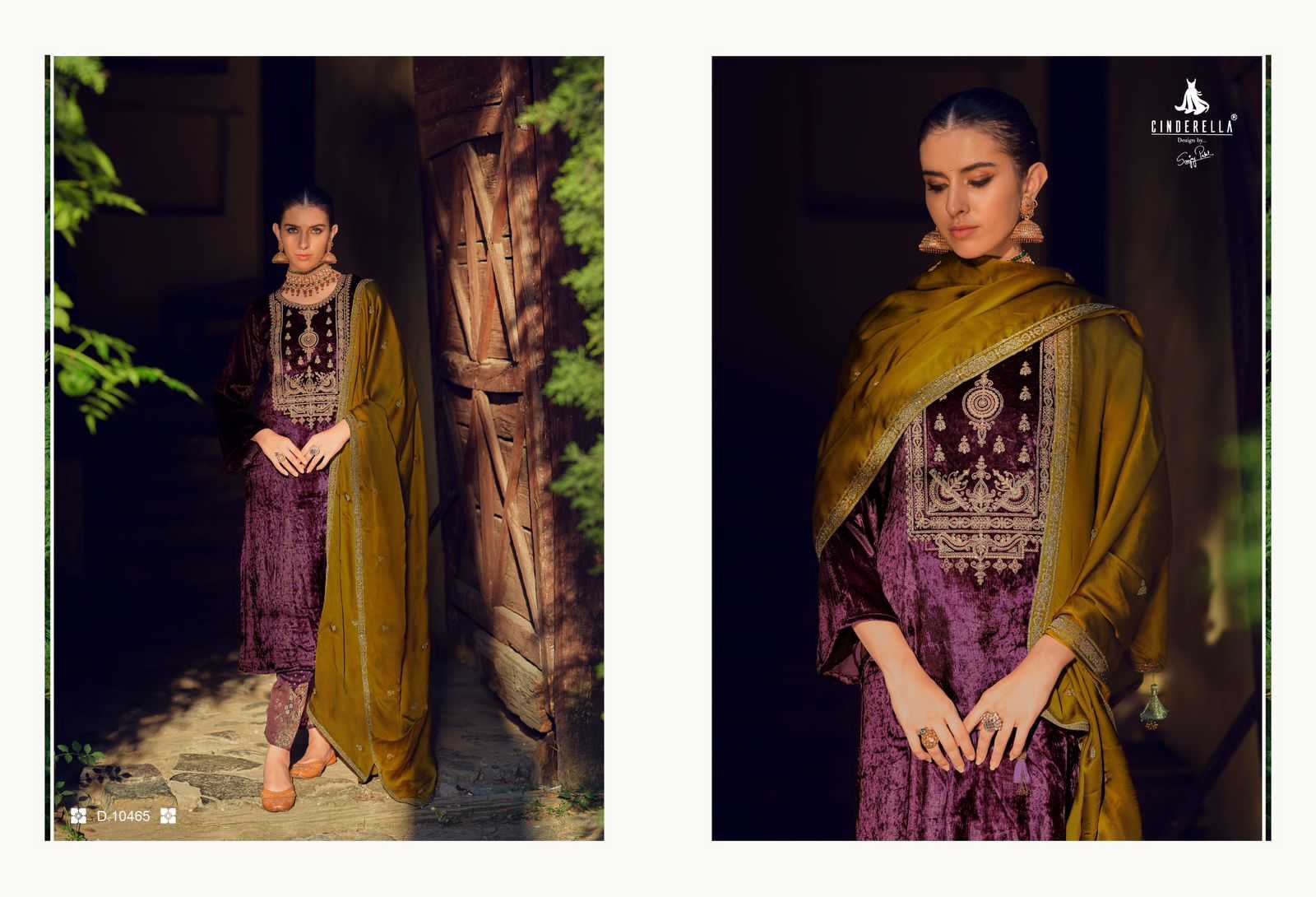 cinderella present calista designer winter wear pakistani unstitch suit catalog