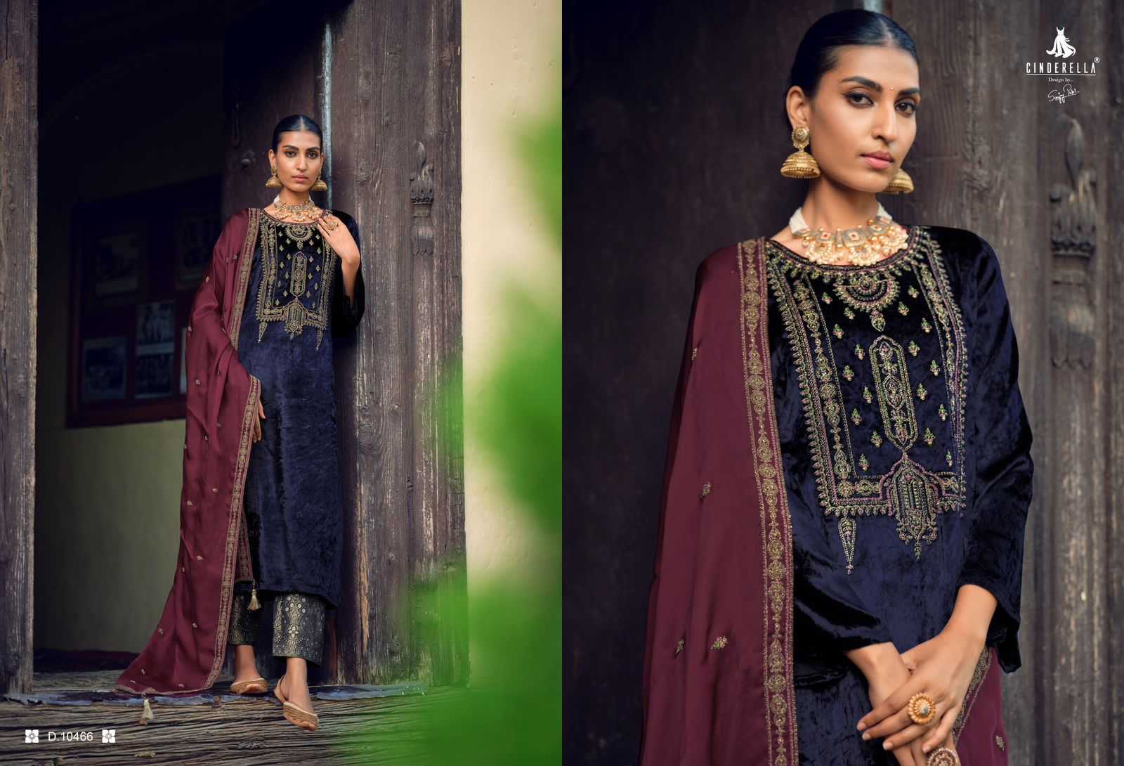 cinderella present calista designer winter wear pakistani unstitch suit catalog