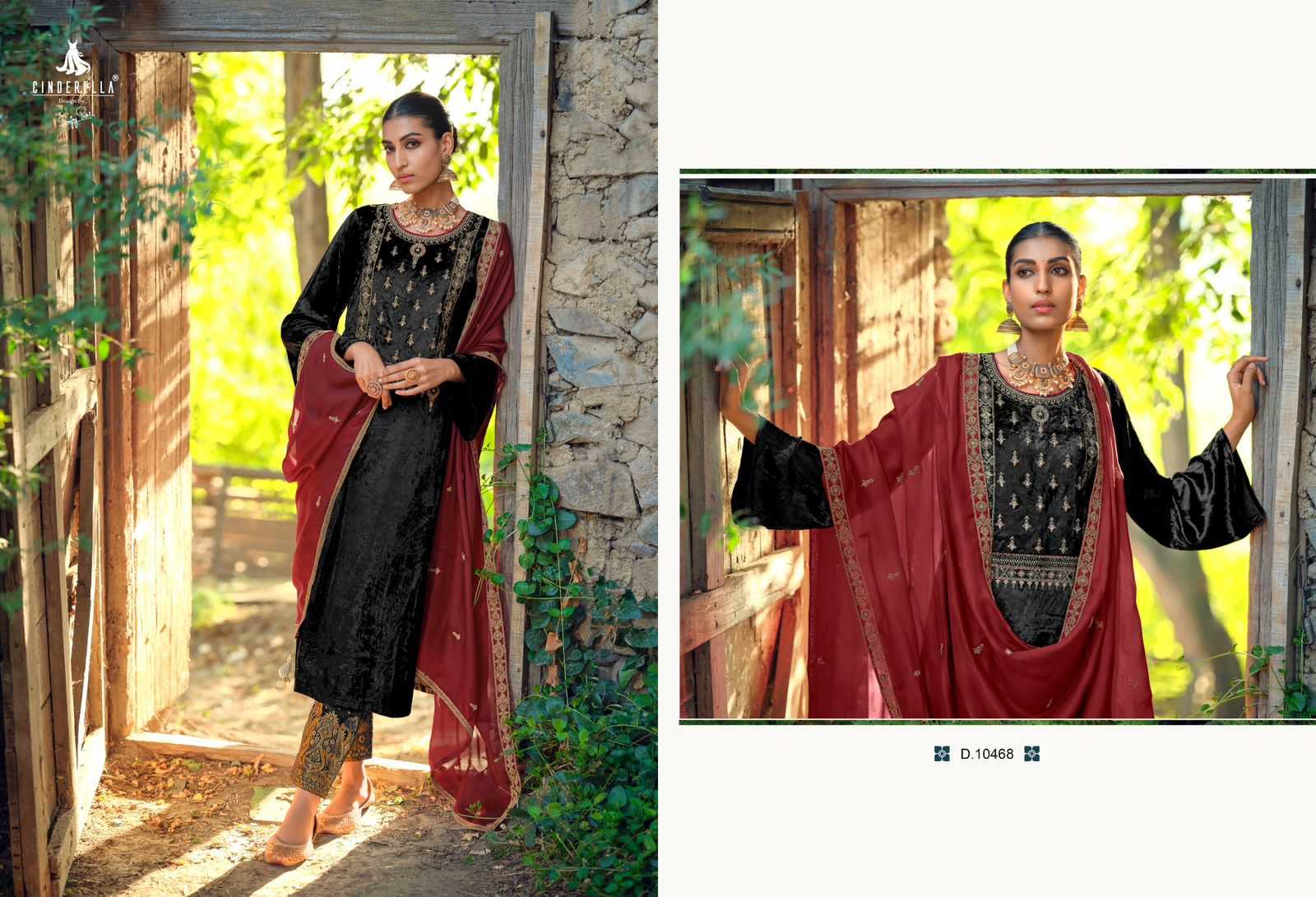 cinderella present calista designer winter wear pakistani unstitch suit catalog