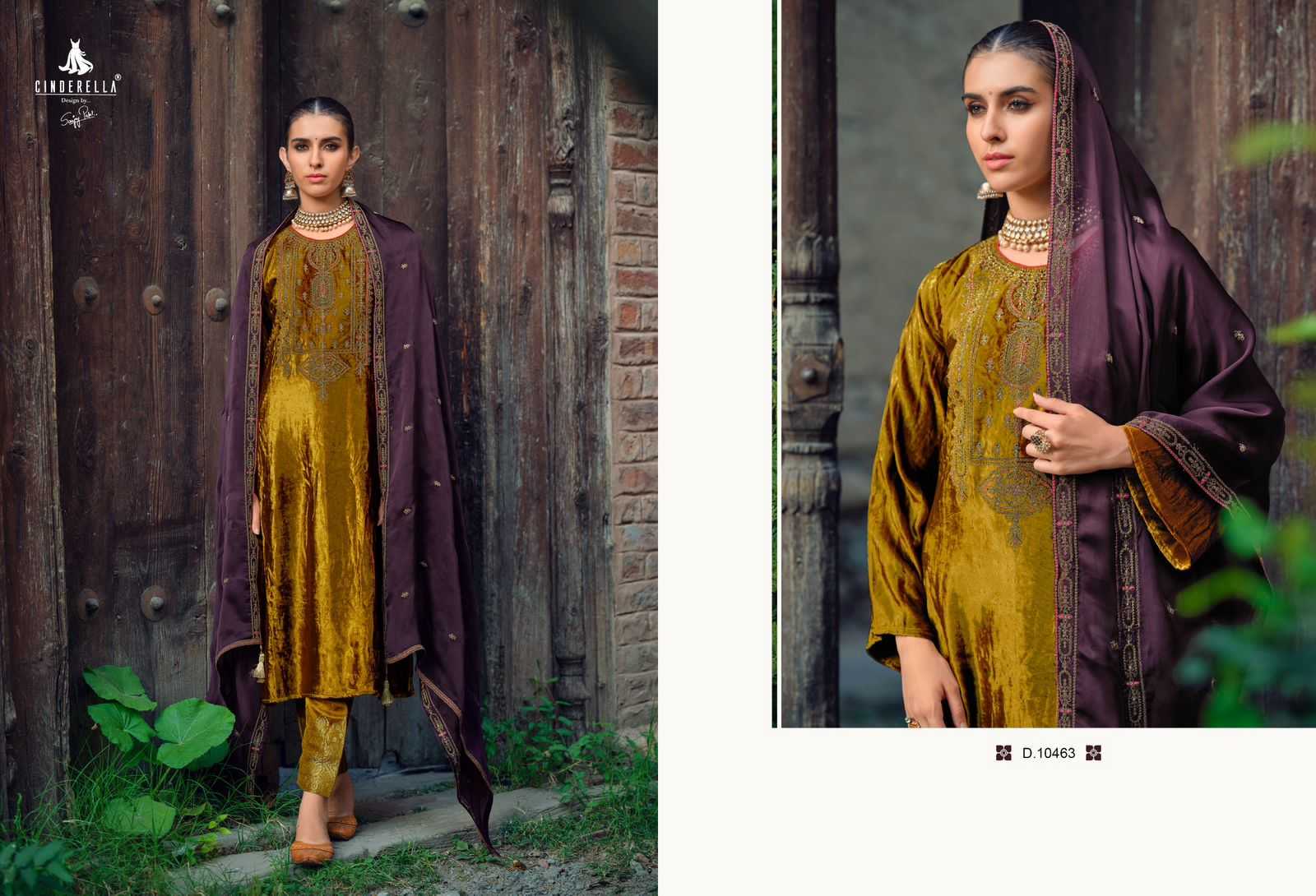 cinderella present calista designer winter wear pakistani unstitch suit catalog