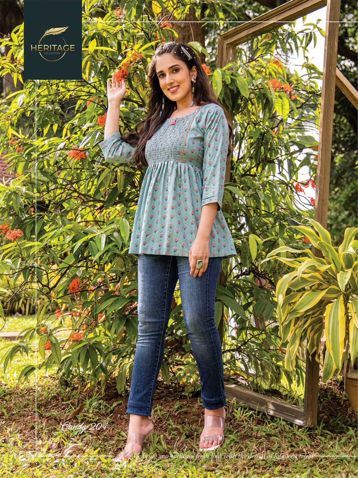 heritage creation candy vol 2 readymade designer girls tunic