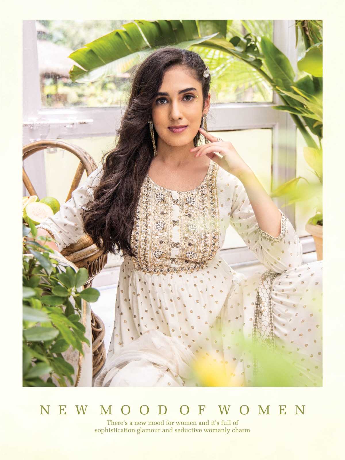 heritage creation noor diwali special designer kurti sharara dupatta readymade collection