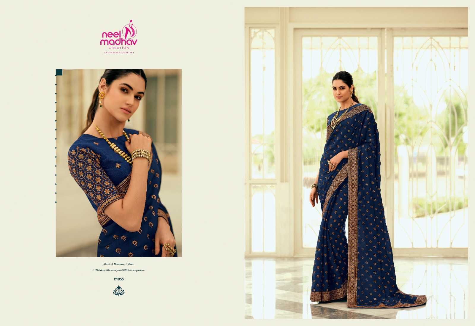 neel madhav creation mirisha vol 5 brand new silk saree collection for diwali occasion