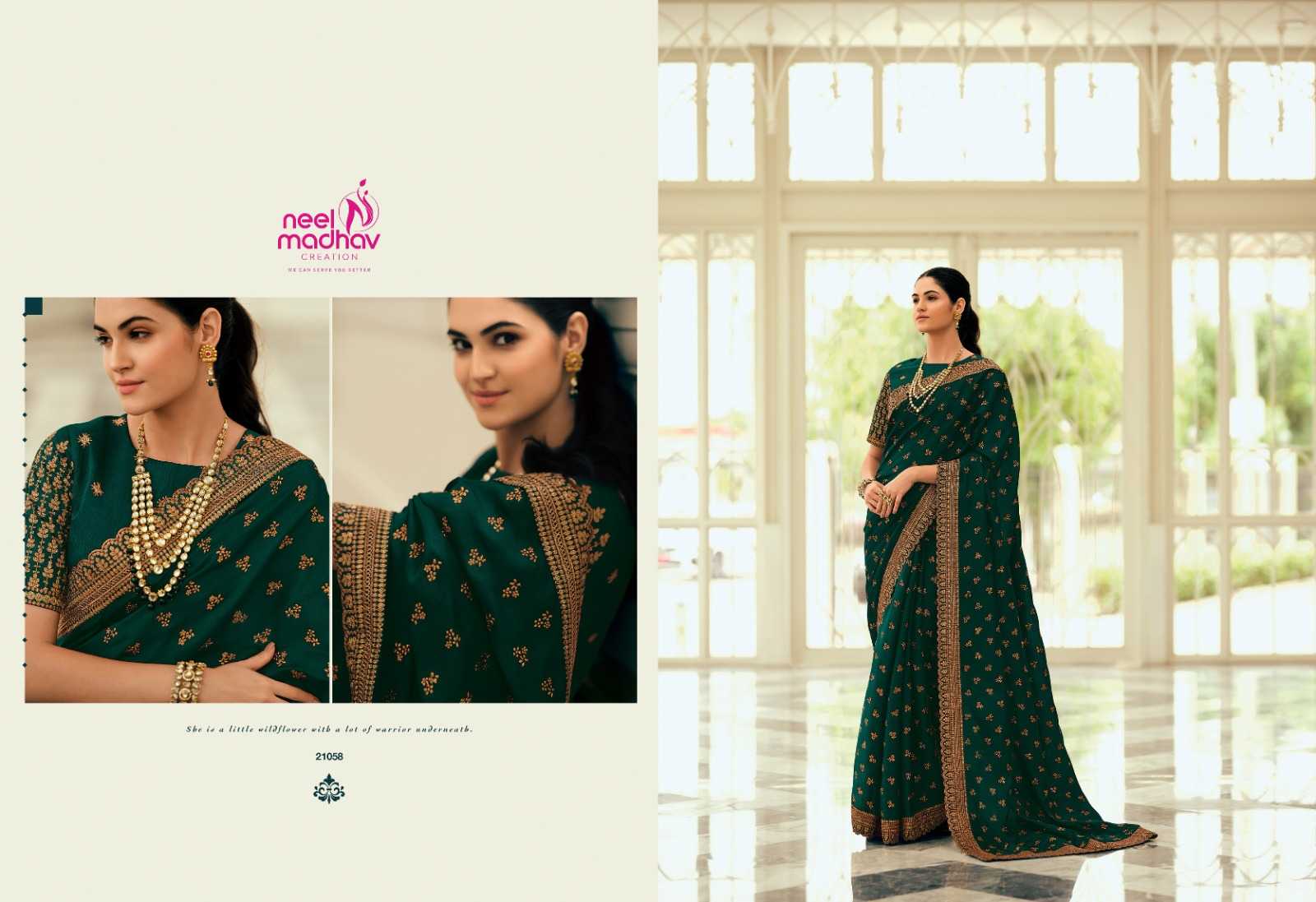 neel madhav creation mirisha vol 5 brand new silk saree collection for diwali occasion