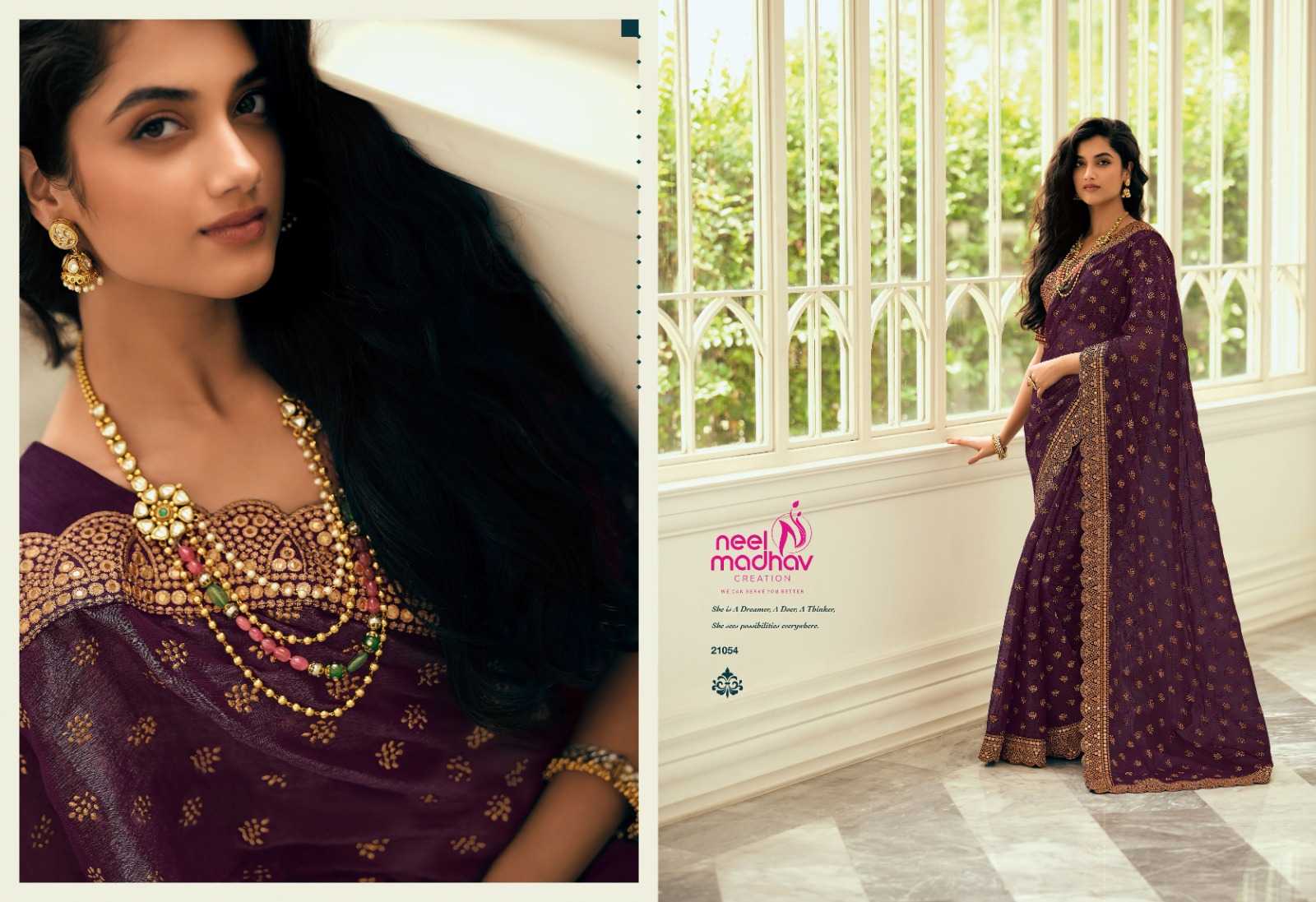 neel madhav creation mirisha vol 5 brand new silk saree collection for diwali occasion
