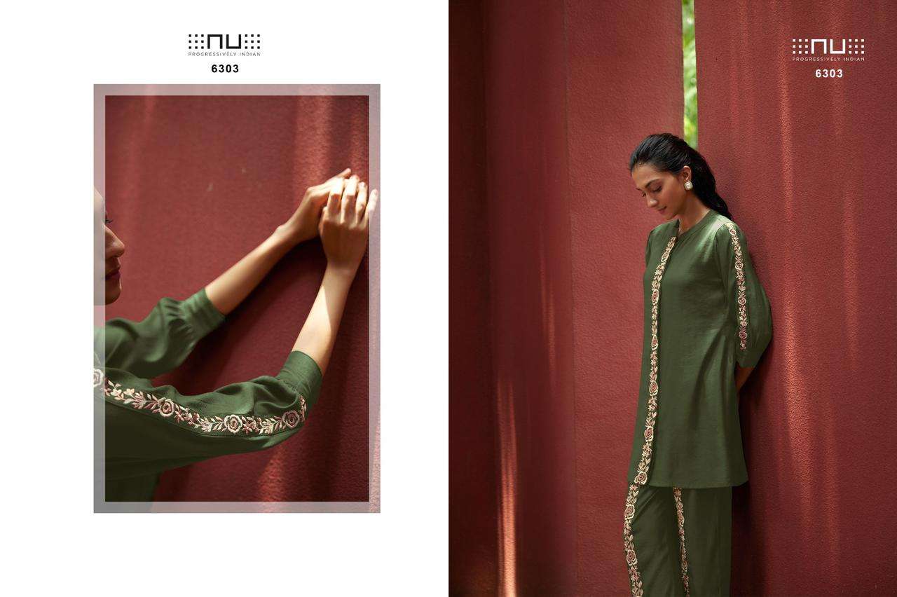 nu vol 63 designer embellished readymade cord set new collection