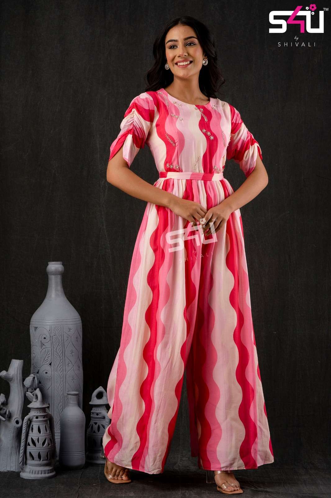 s4u shivali exclusive combo set readymade sharara jumsuit salwar kameez cord set fancy collection