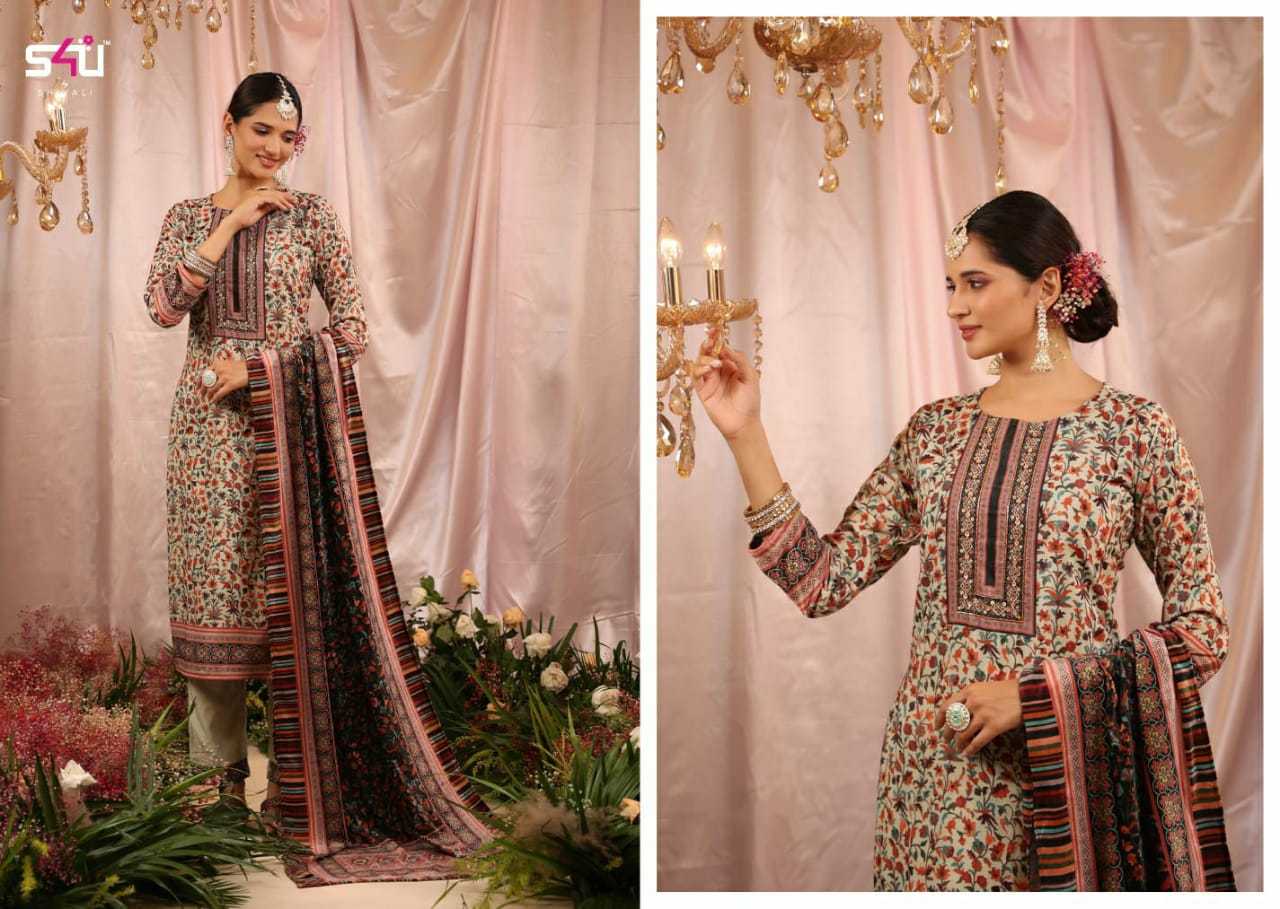 s4u shivali present noor vol 2 winter wear fancy readymade top bottom dupatta catalog