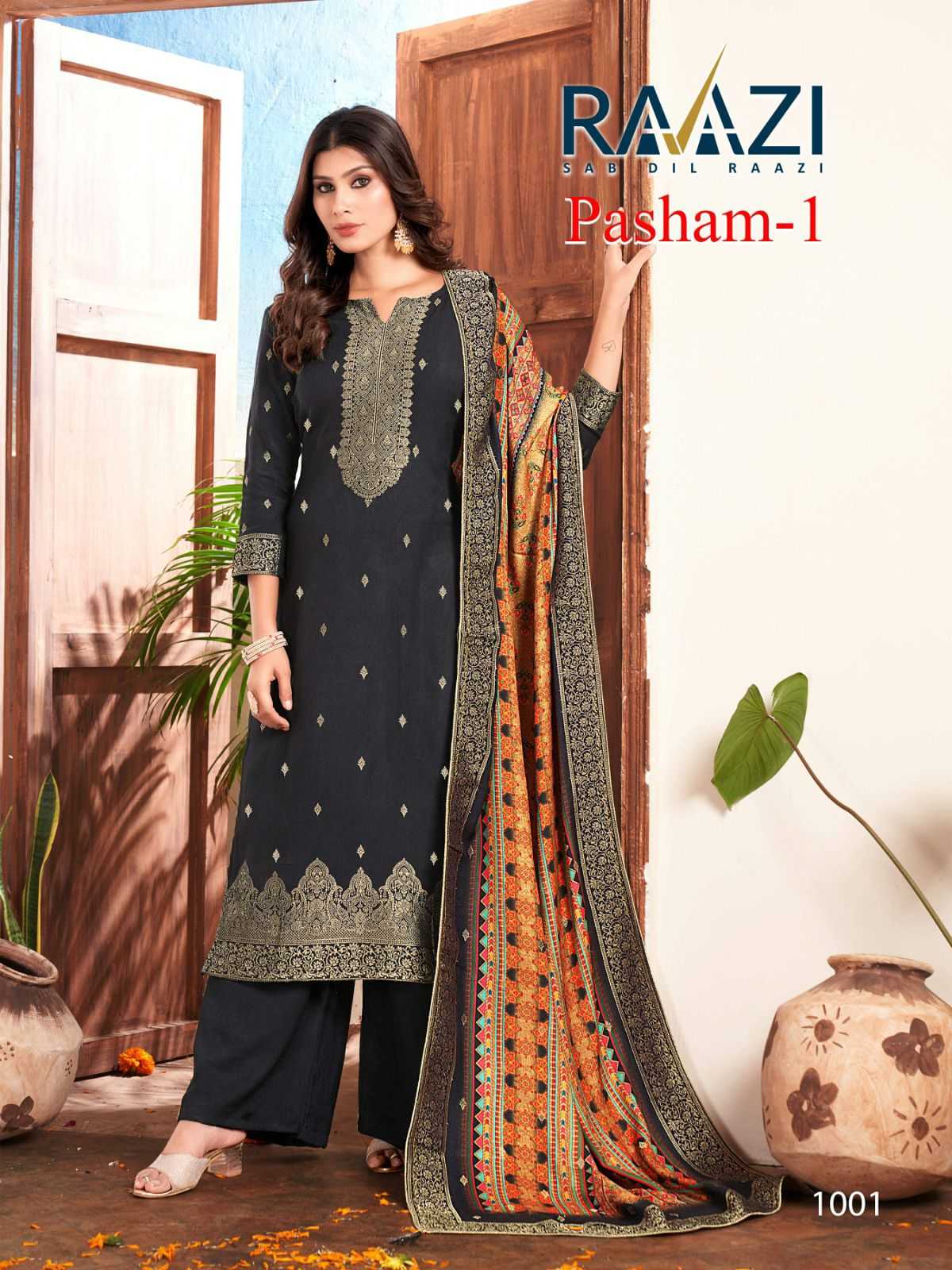 rama fashion raazi pasham vol 1 unstitch suit for winter pashmina catalog
