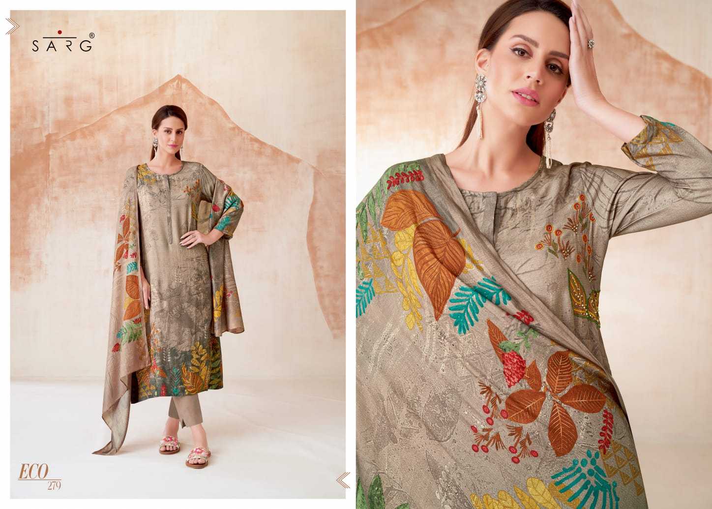 sarg eco digital print winter wear unstitch salwar kameez brand new catalog