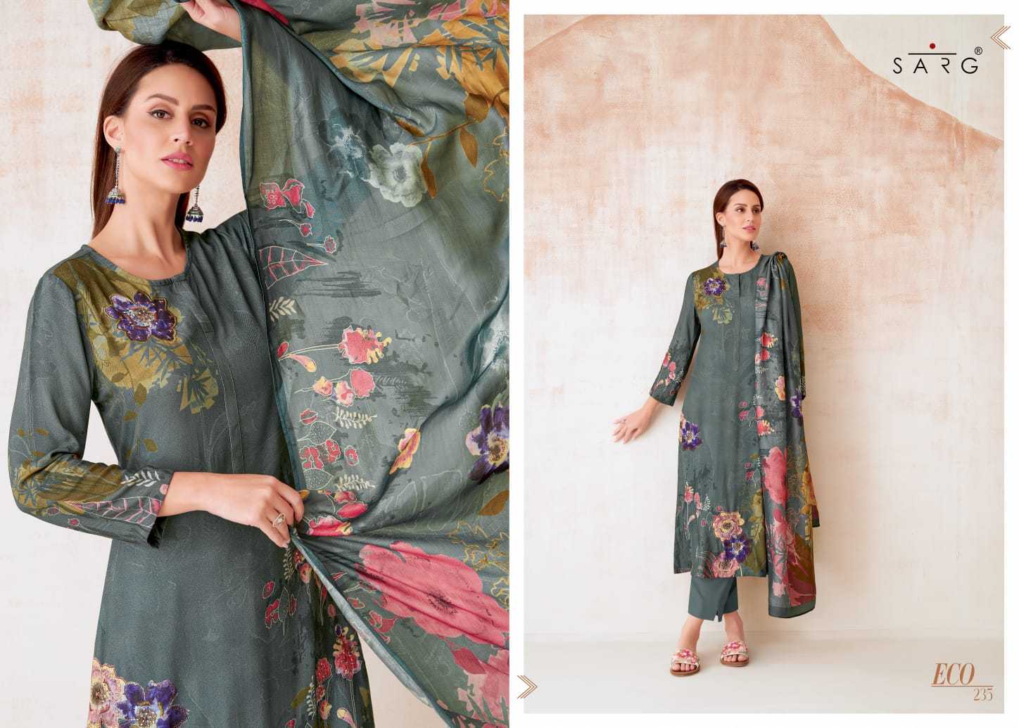 sarg eco digital print winter wear unstitch salwar kameez brand new catalog