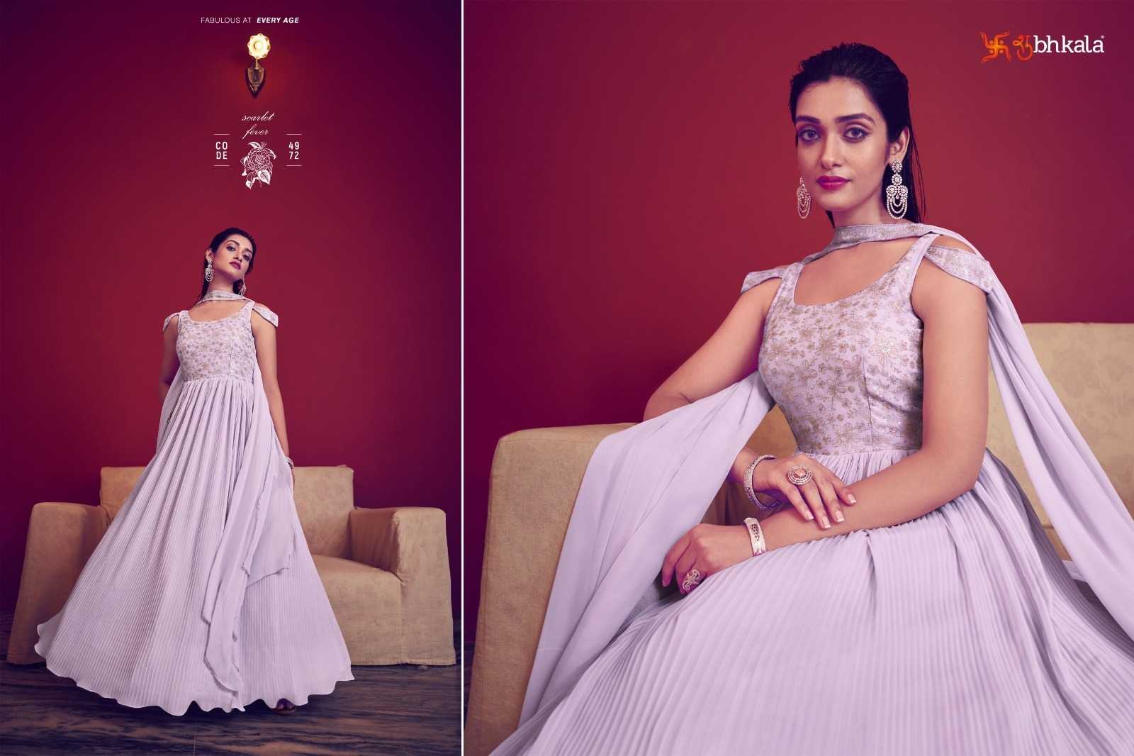 subhkala khushboo flory vol 41 western wear readymade designer gown catalog