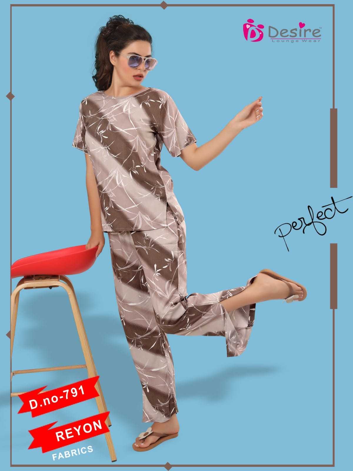 desire reyon premium cord set readymade women fancy night suit