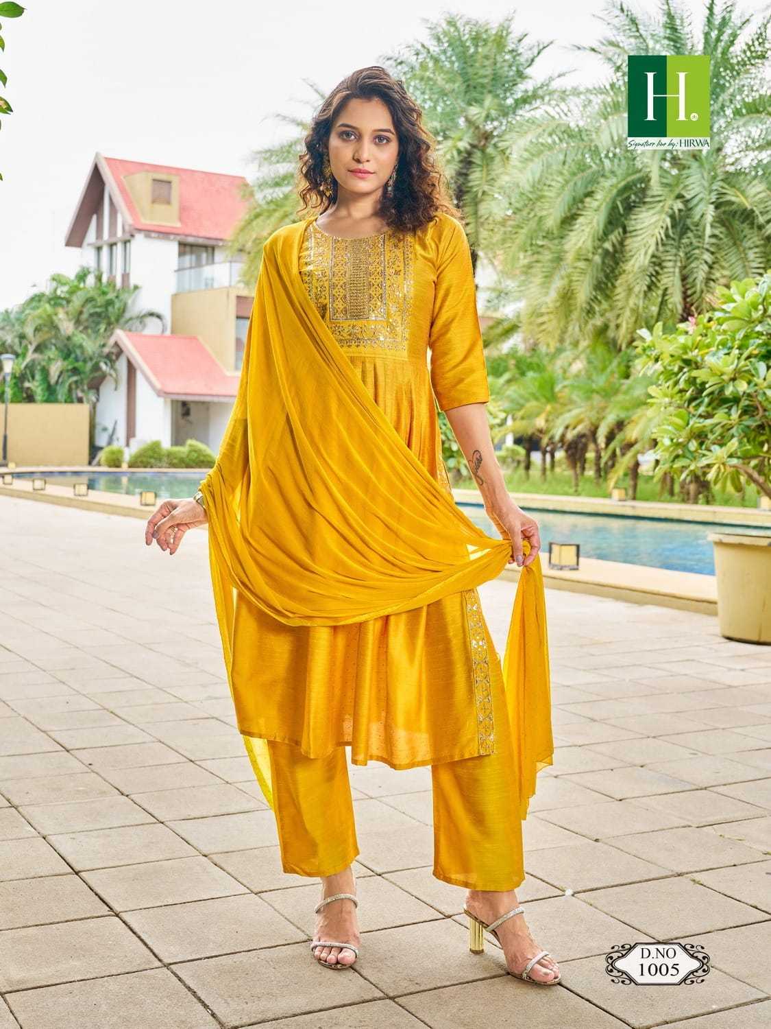 sindoor vol 2 by hirwa fancy readymade nayra cut 3pcs set catalog