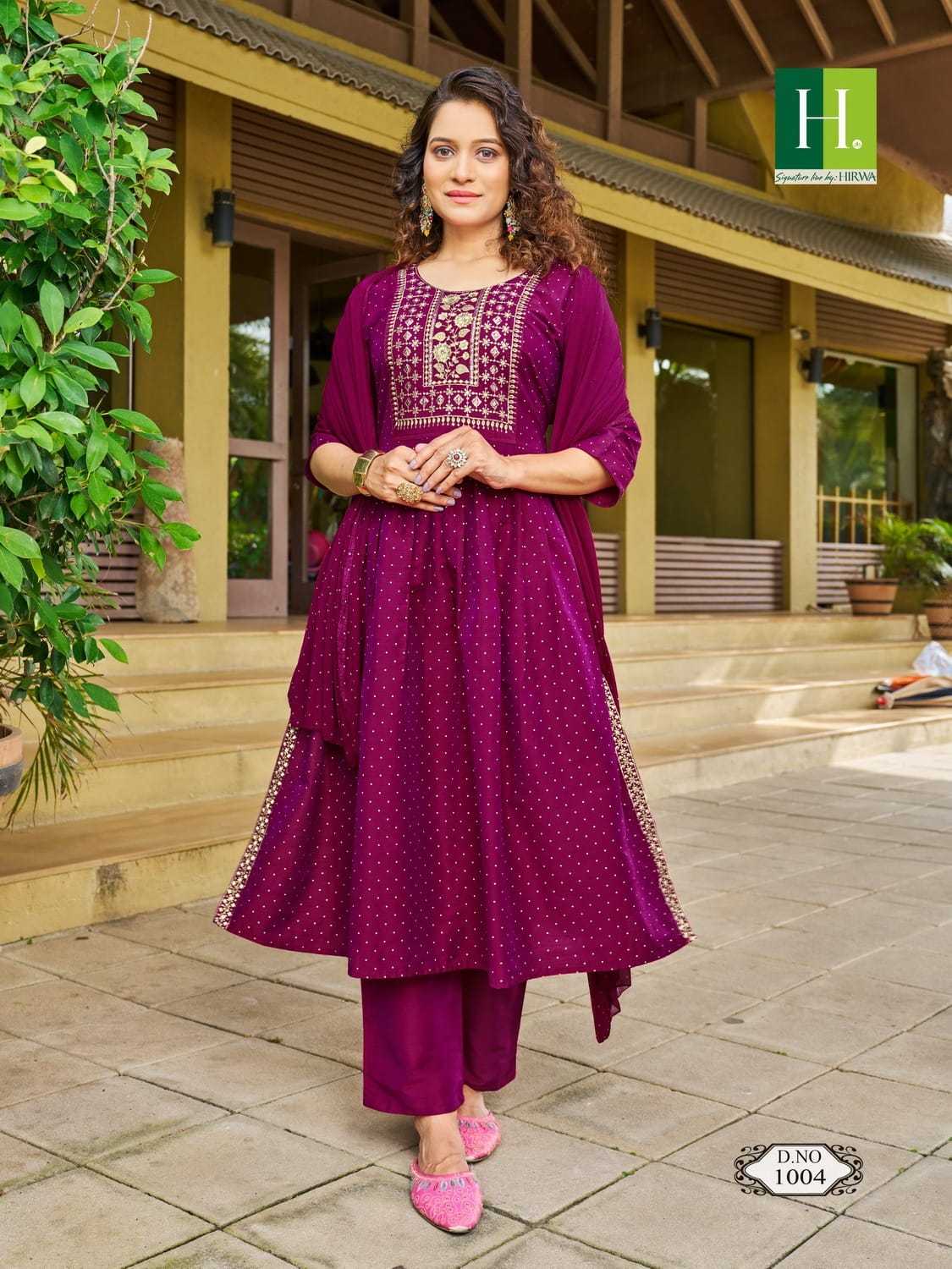 sindoor vol 2 by hirwa fancy readymade nayra cut 3pcs set catalog