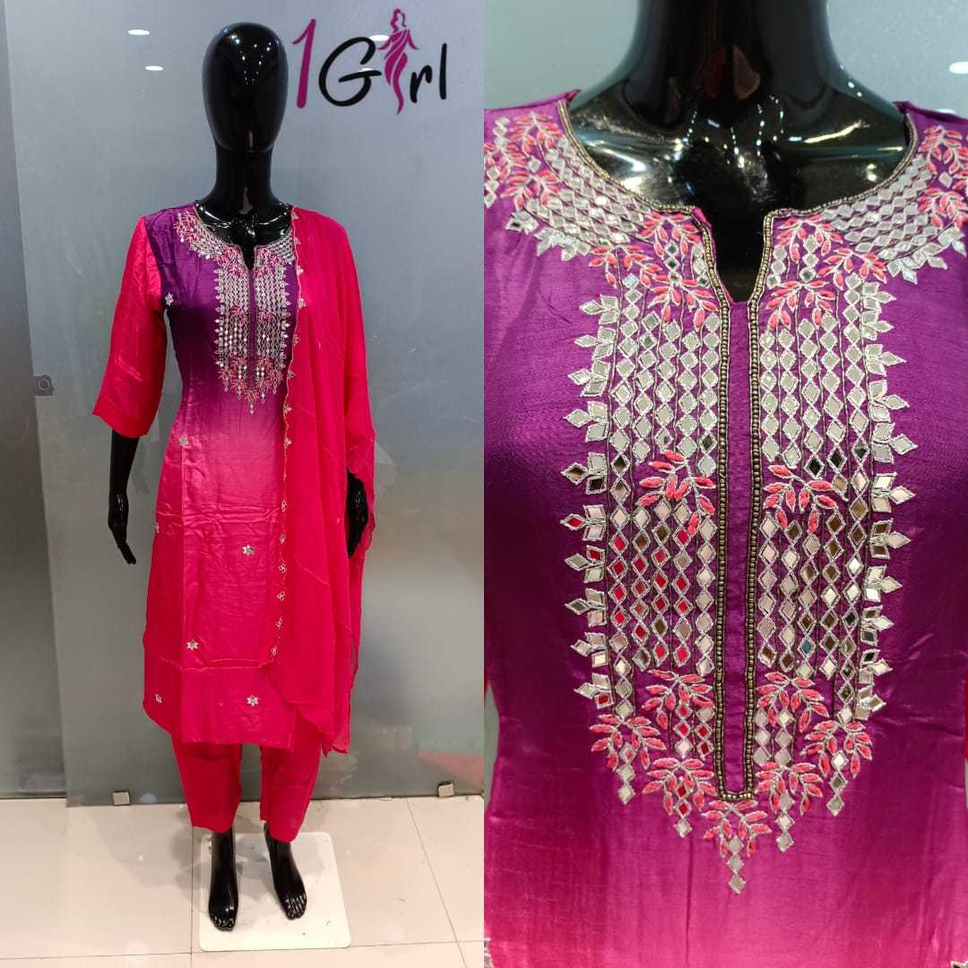 stree lifestyle 14011 color fancy readymade salwar kameez combo set