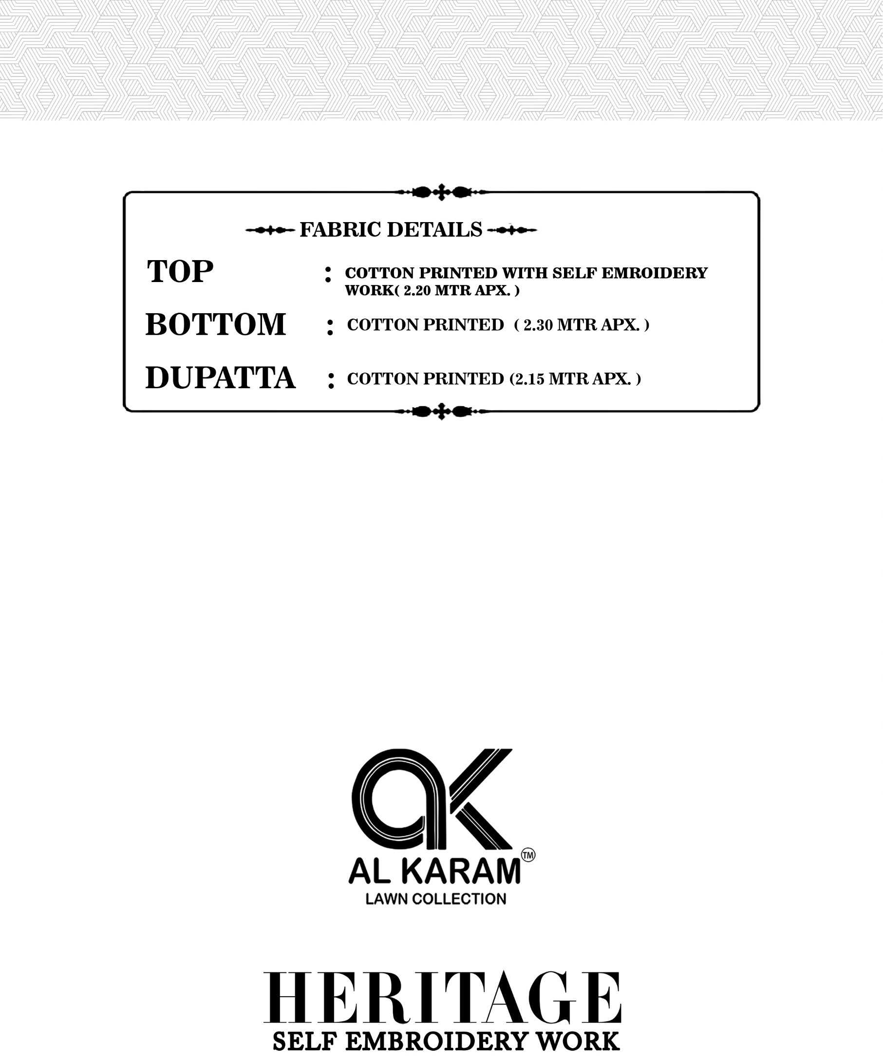 al karam heritage vol 2 cotton unstitch salwar kameez with mul dupatta