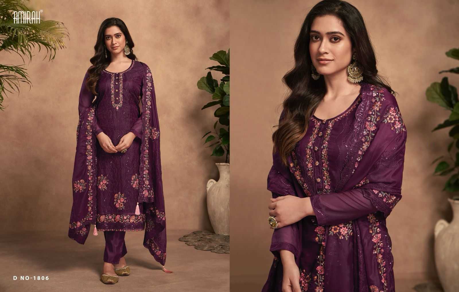 amirah arisha designer work unstitch salwar suits catalog