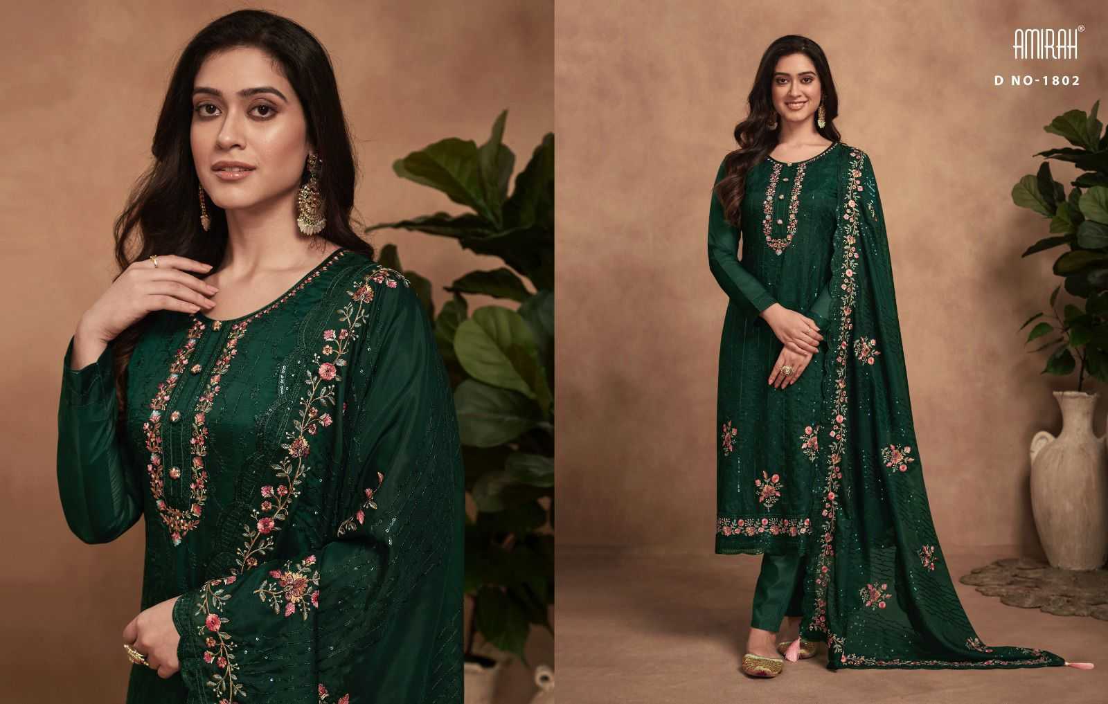 amirah arisha designer work unstitch salwar suits catalog