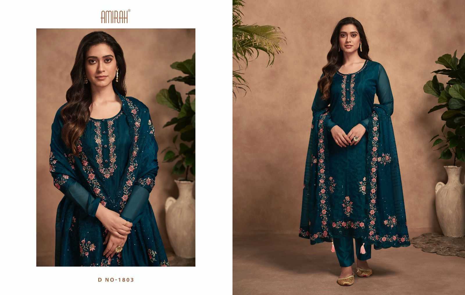 amirah arisha designer work unstitch salwar suits catalog