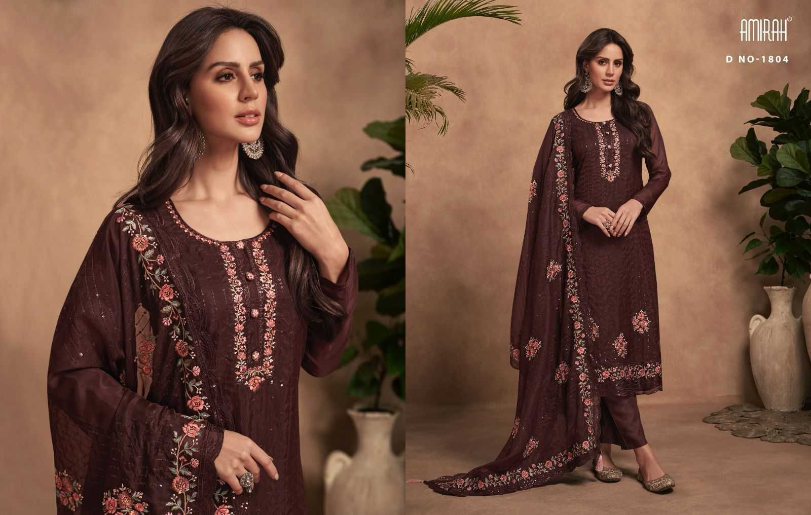 amirah arisha designer work unstitch salwar suits catalog