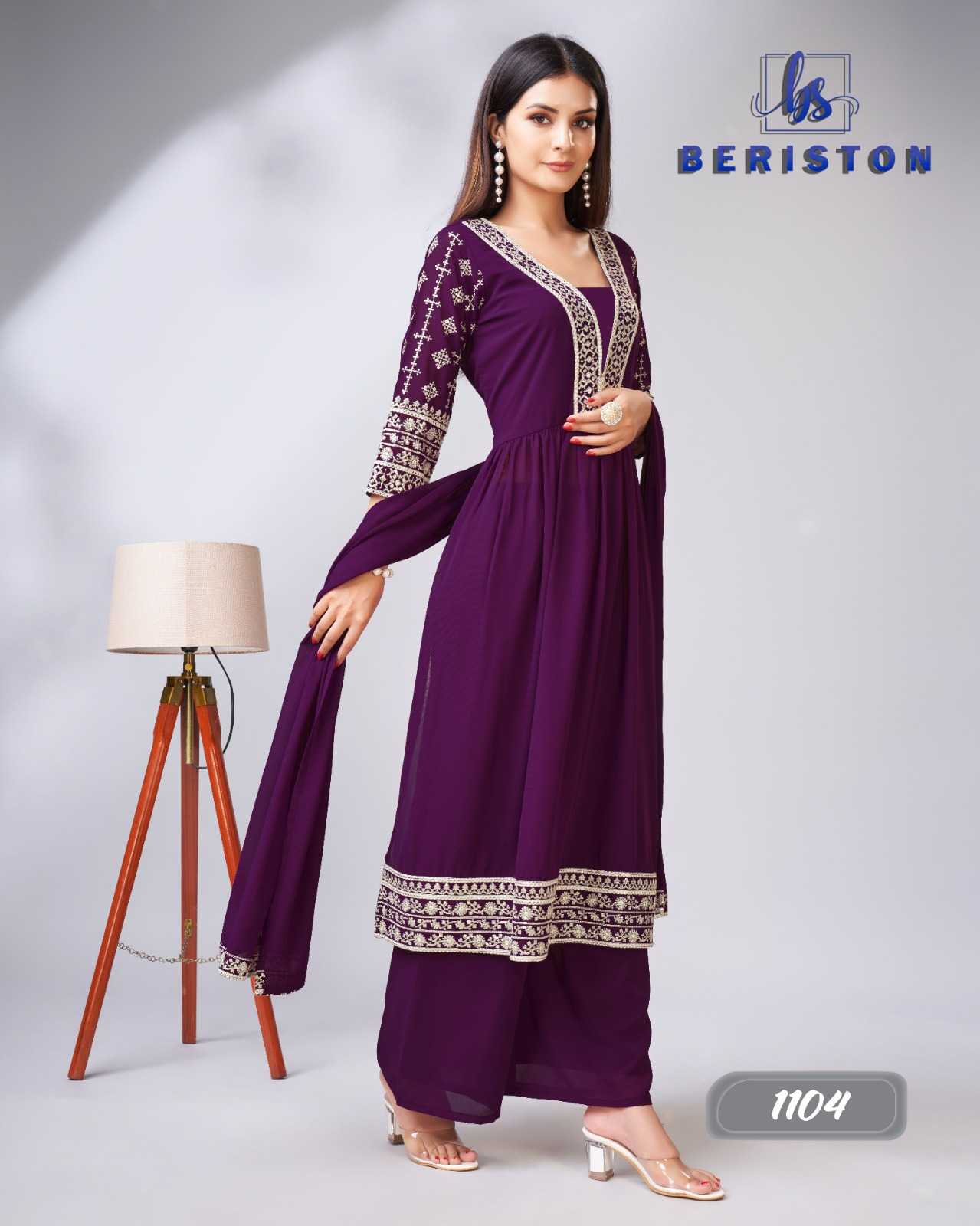 beriston vol 11 fullstitch multi sequence work kurti pant dupatta catalog 