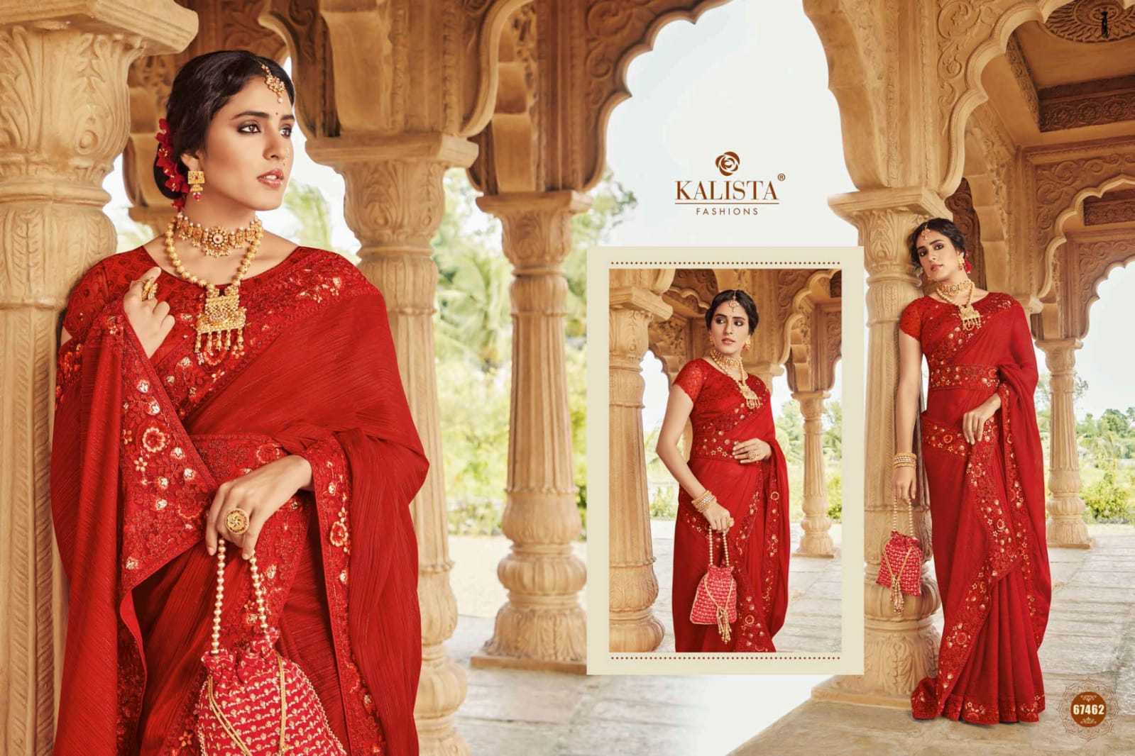 kalista fashion cindrella beautiful handcrafted mirror work sarees