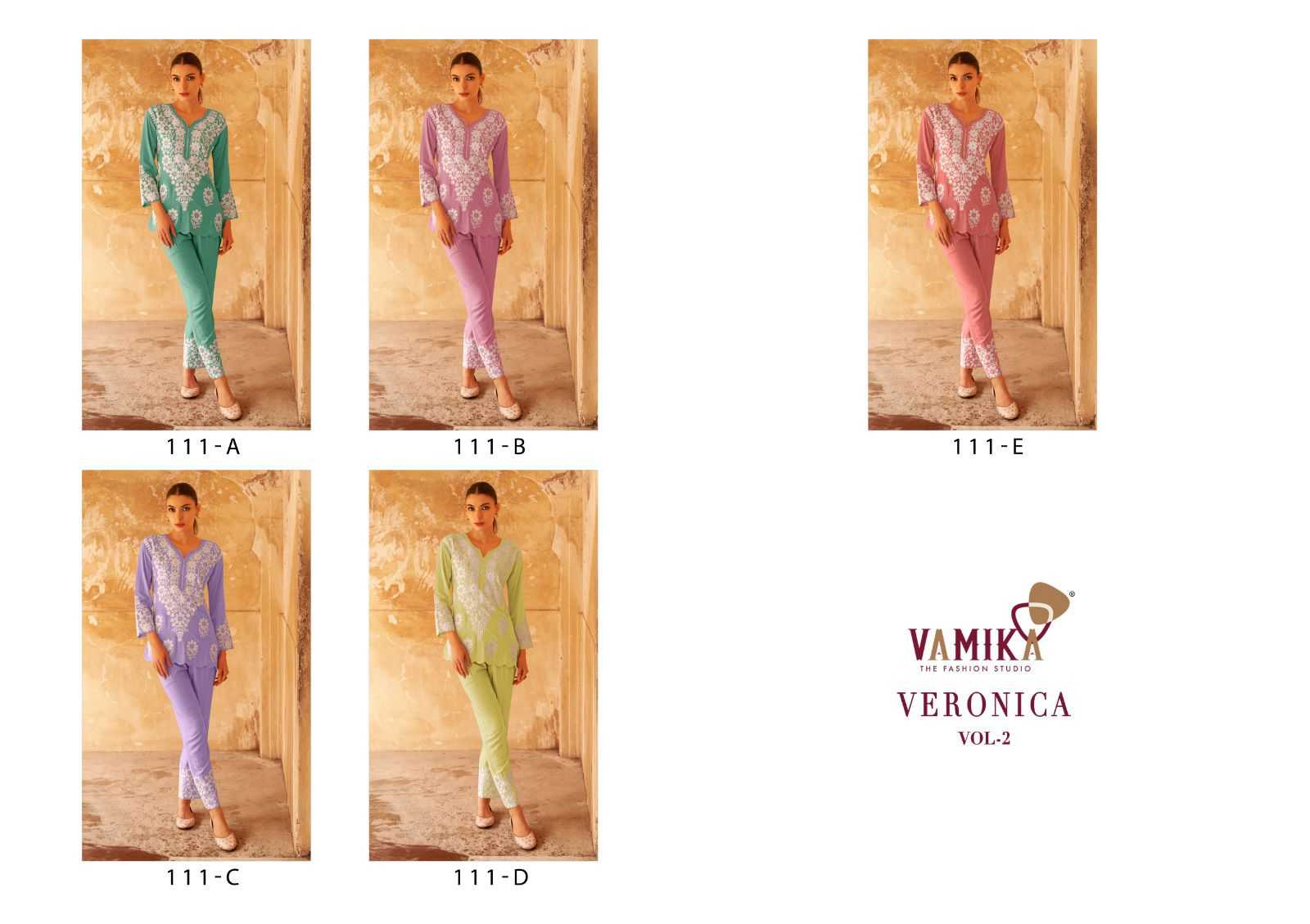 vamika veronica vol 2 readymade sequence work fancy cord set