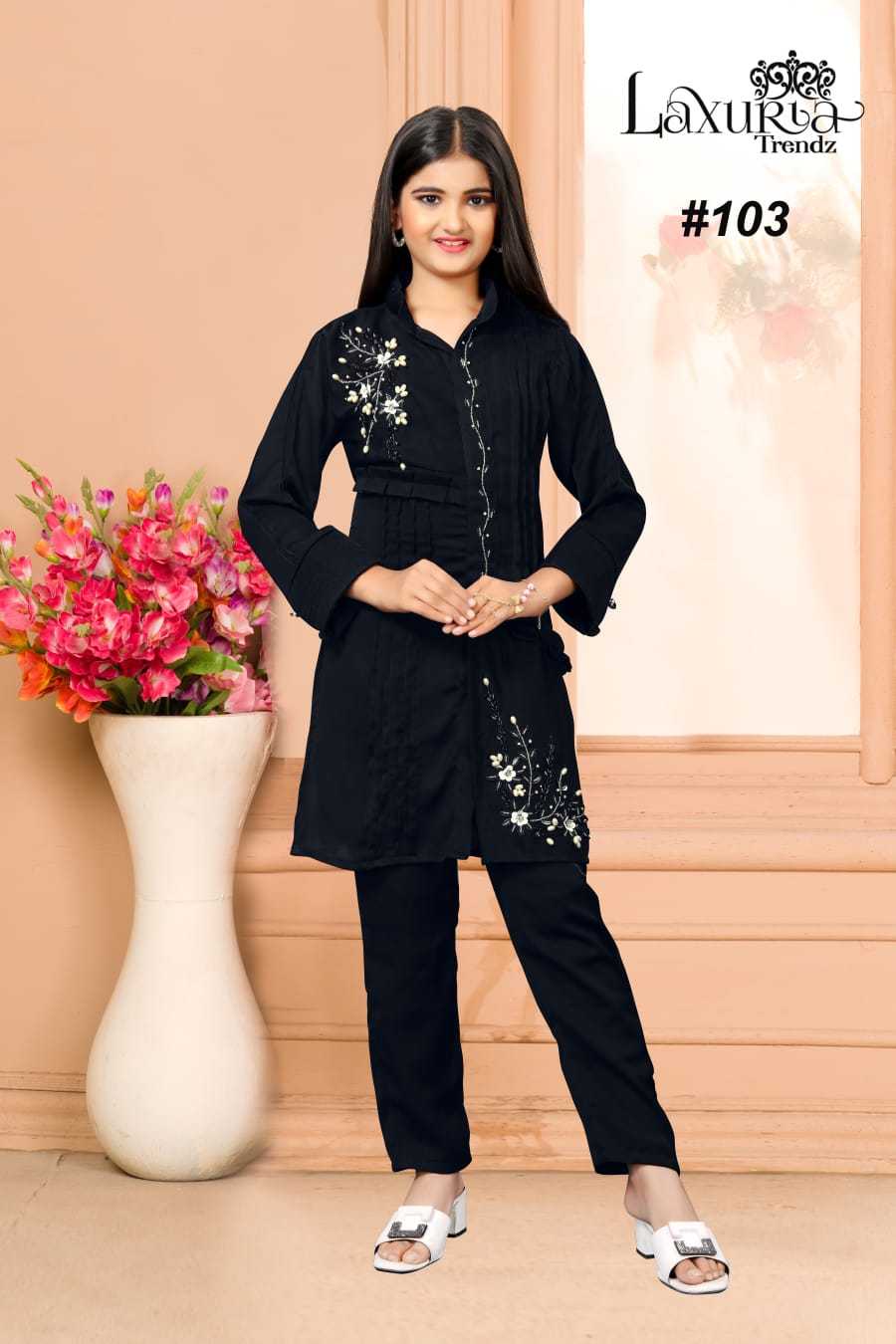laxuria lt 103 readymade pakistani designer girls wear cord set