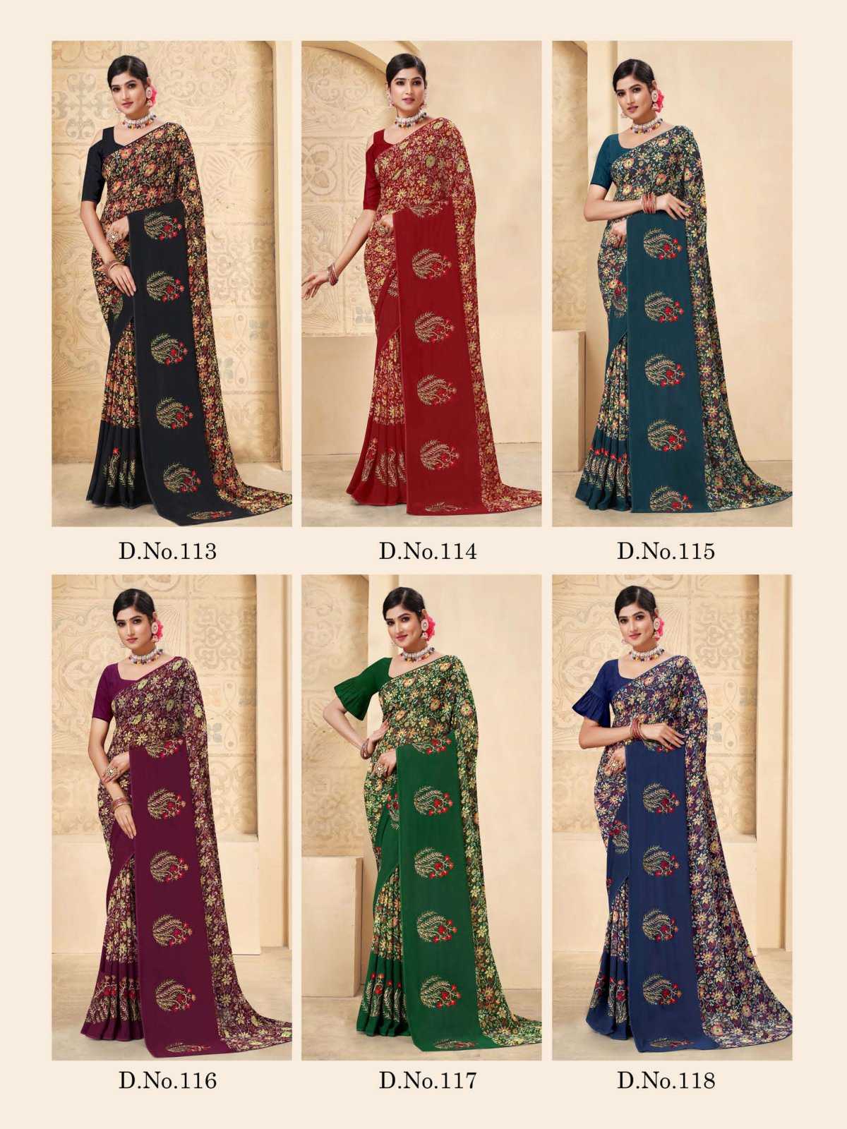 vijeta vol 3 by sanjana designer fancy adorable weightless sarees catalog